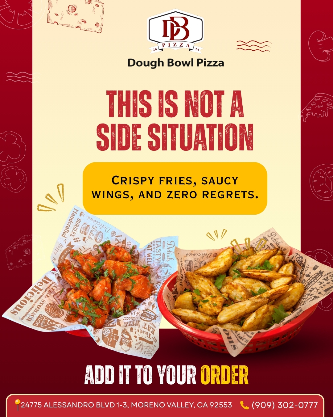 Dough Bowl Pizza Menu