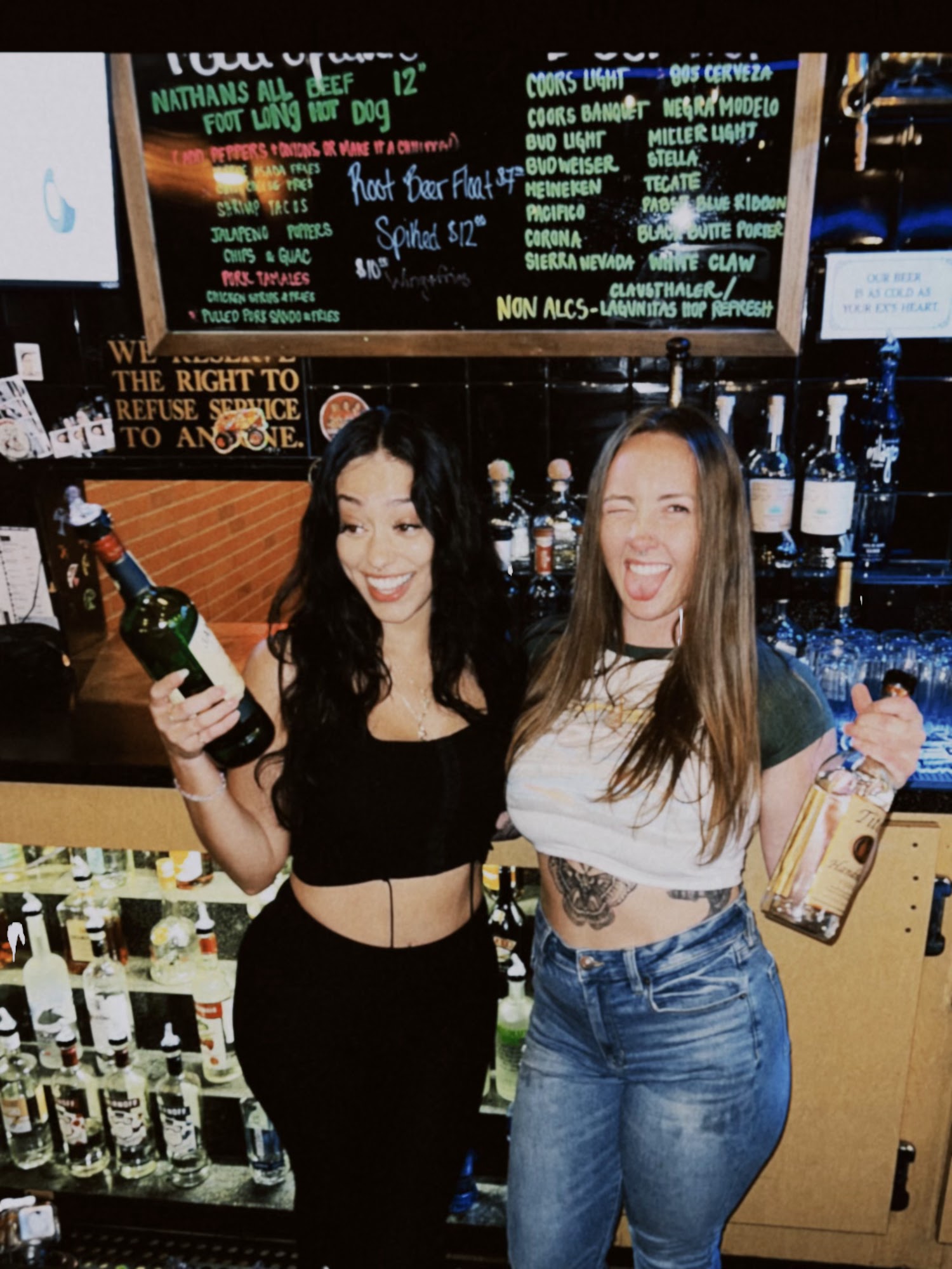 Gold Room Saloon Menu