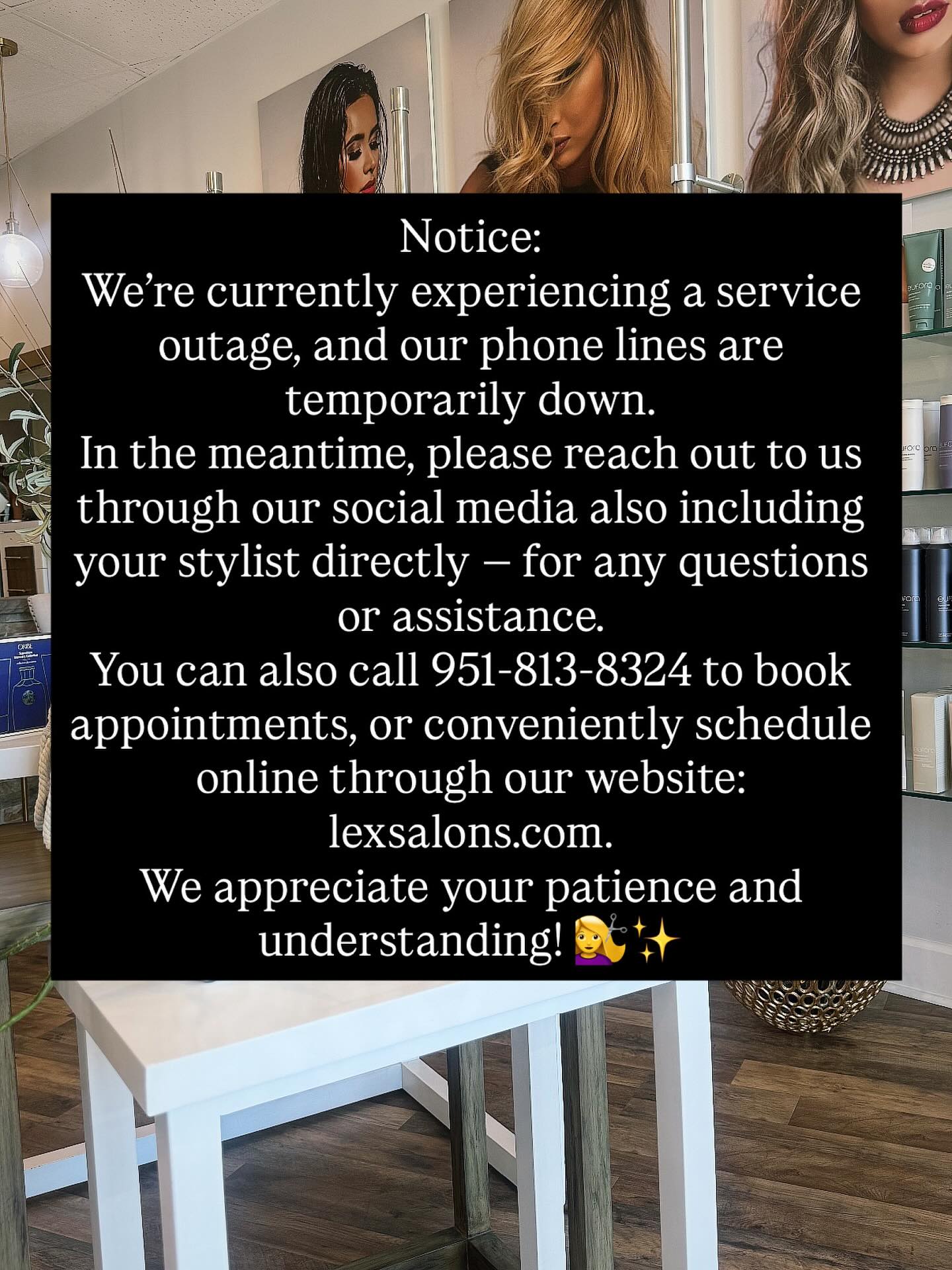 Lex salon and spa 40956 California Oaks Rd, Murrieta California 92562