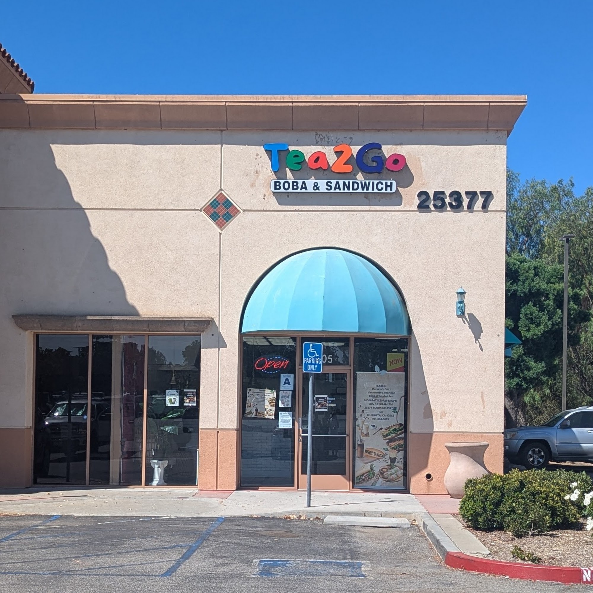 Tea2Go boba and sandwich Murrieta