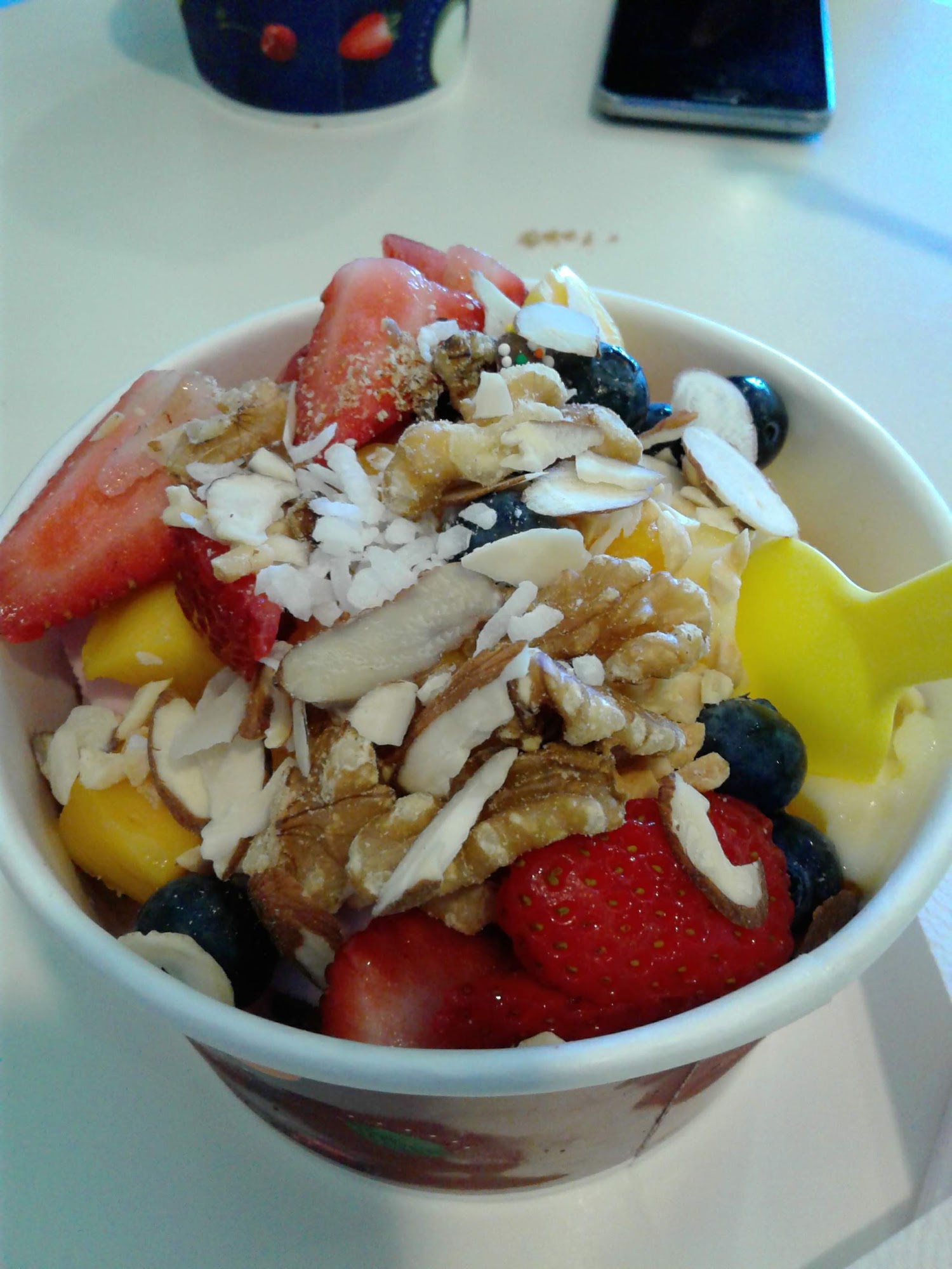 Tutti Frutti Frozen Yogurt Menu