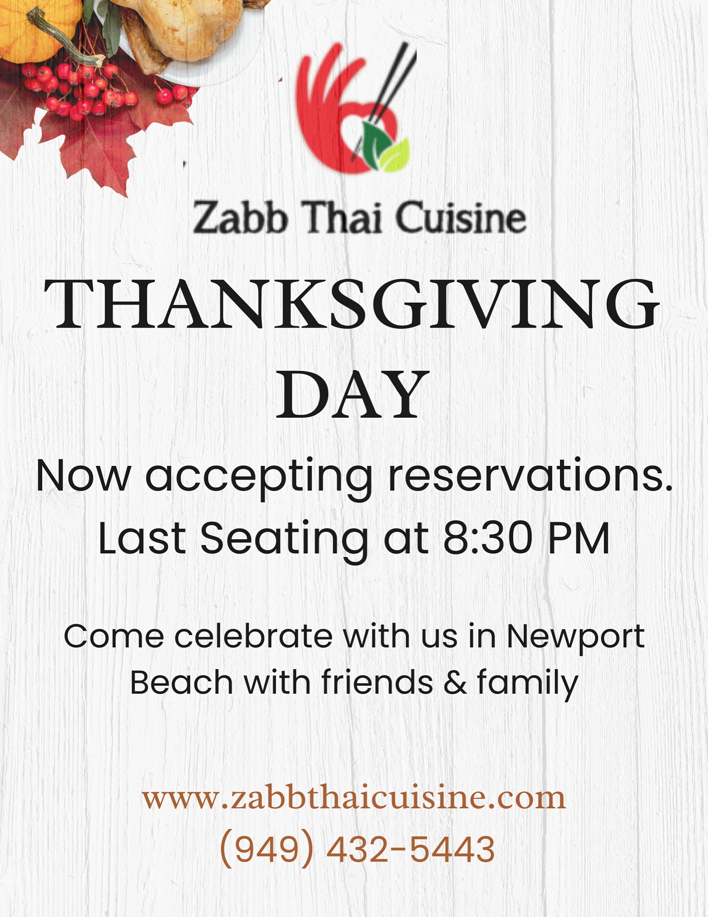 Zabb Thai Cuisine Newport Beach