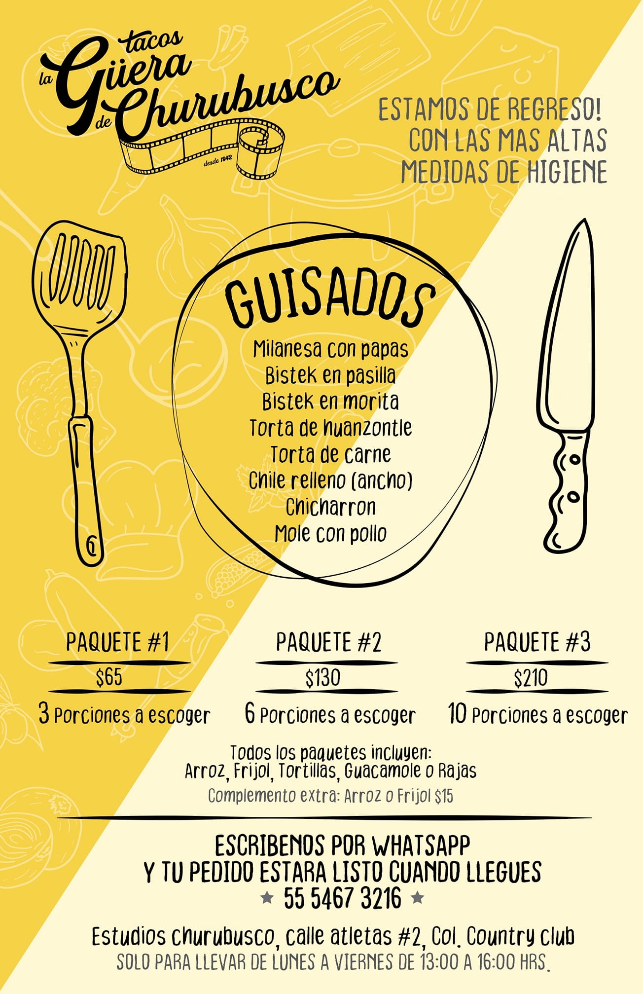 Tacos La Guera TJ #2 Menu