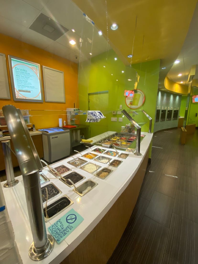 Tutti Frutti Frozen Yogurt Menu