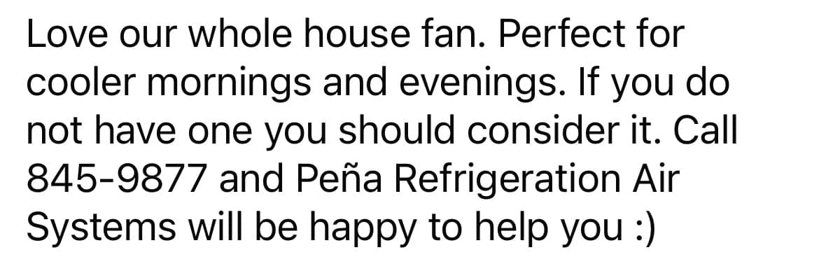 Pena Refrigeration Heating & Air