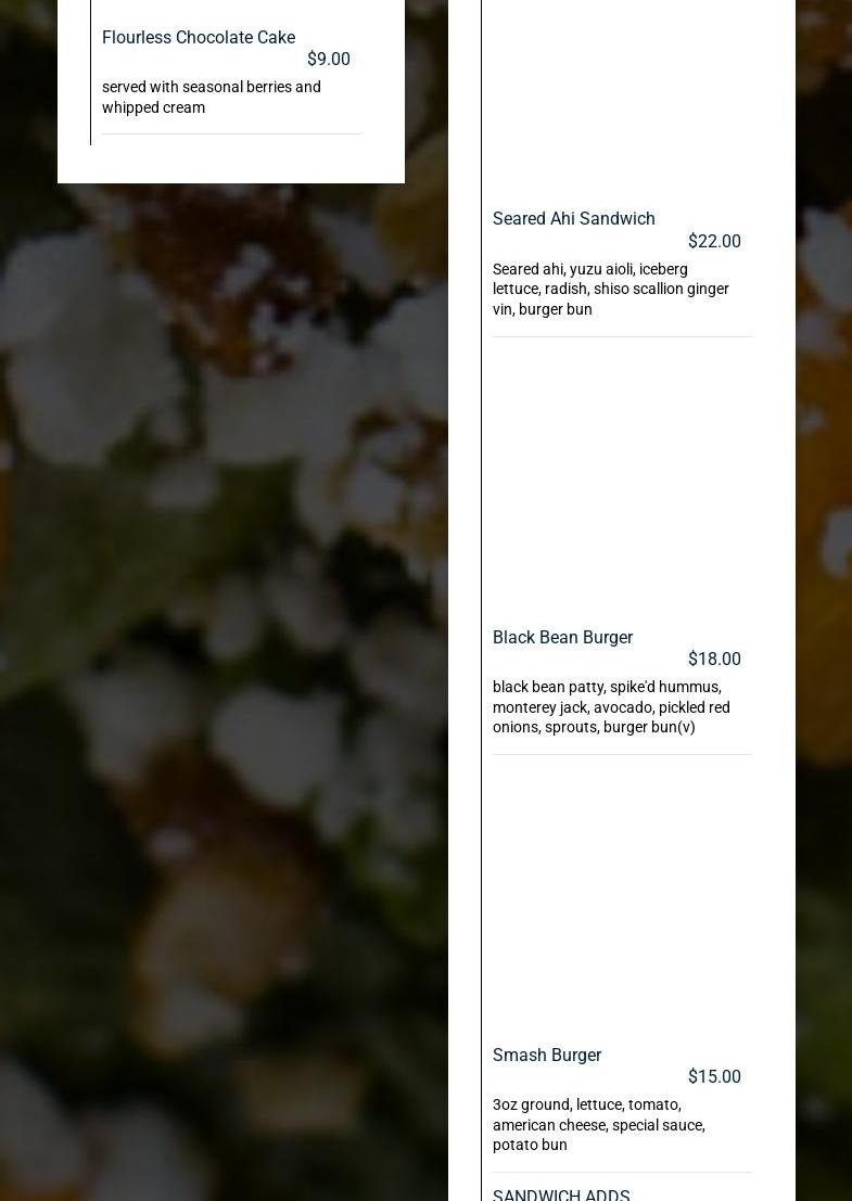 The Monk's Kettle Menu