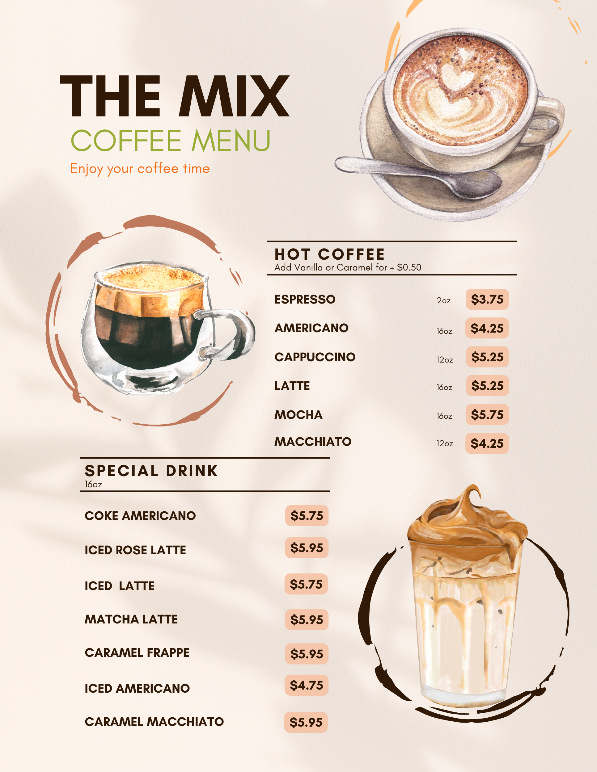The Mix Menu