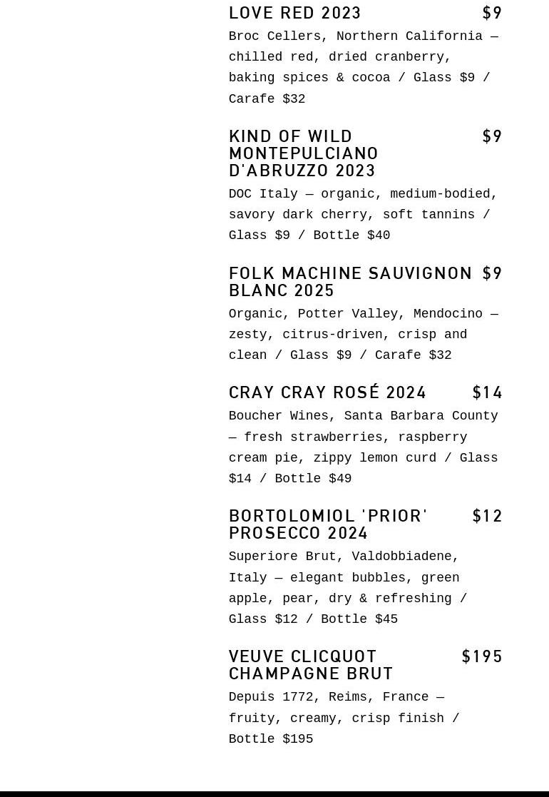 Radio Roma/Taco Roma Menu