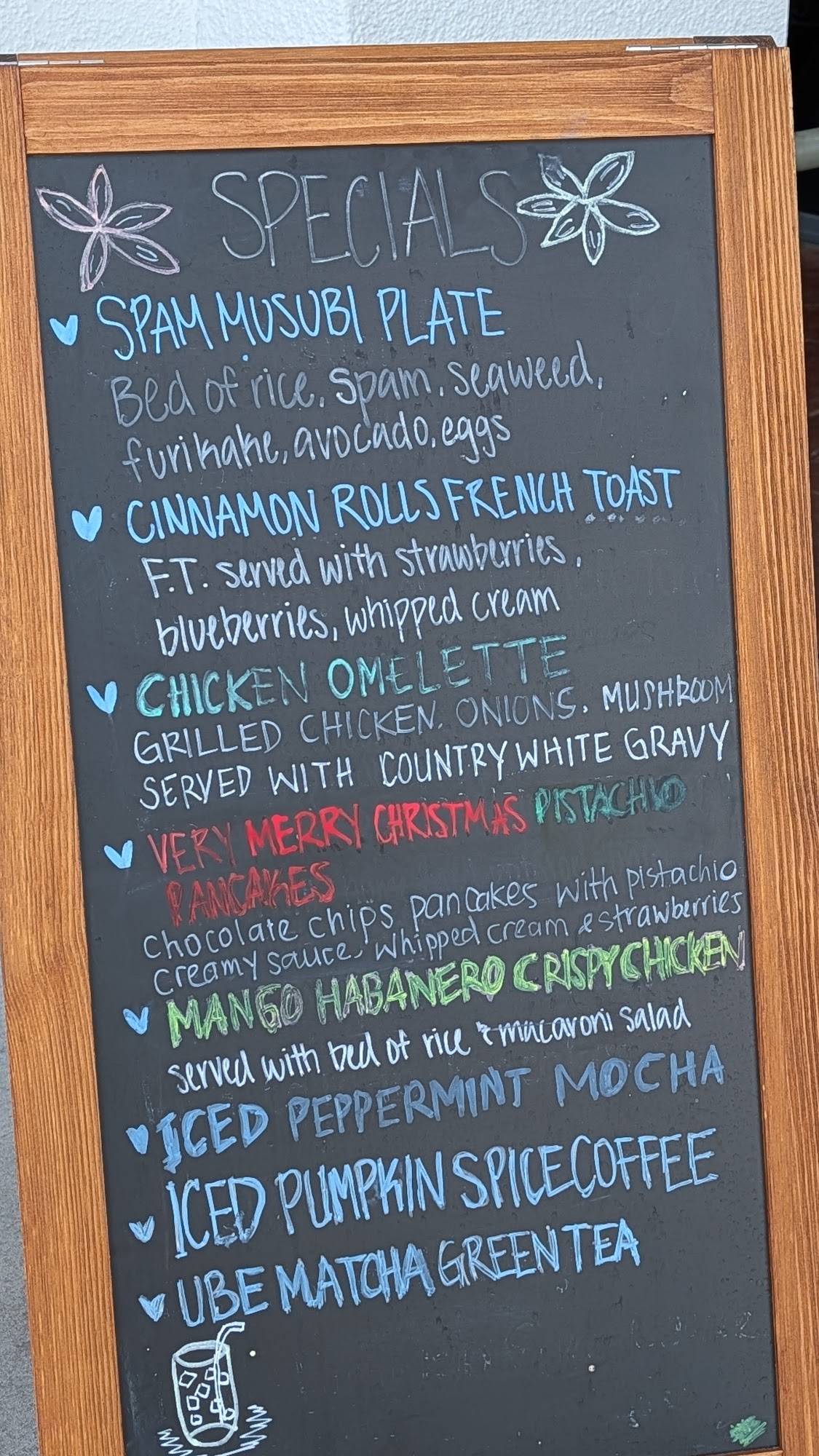 Scramblers Cafe Menu