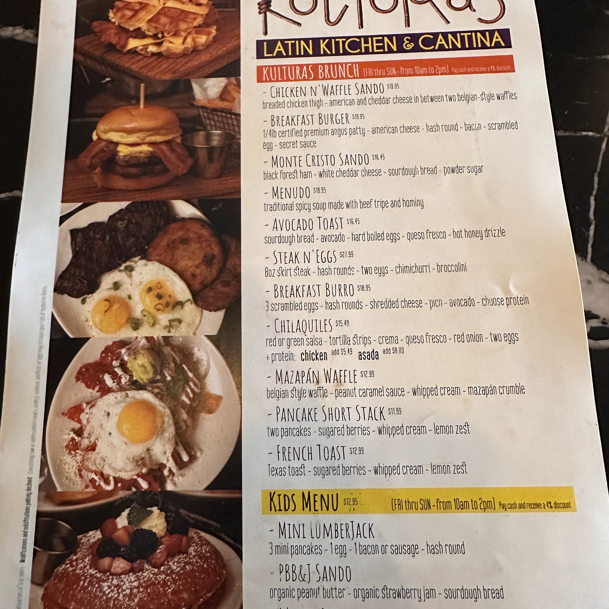 Kulturas Menu
