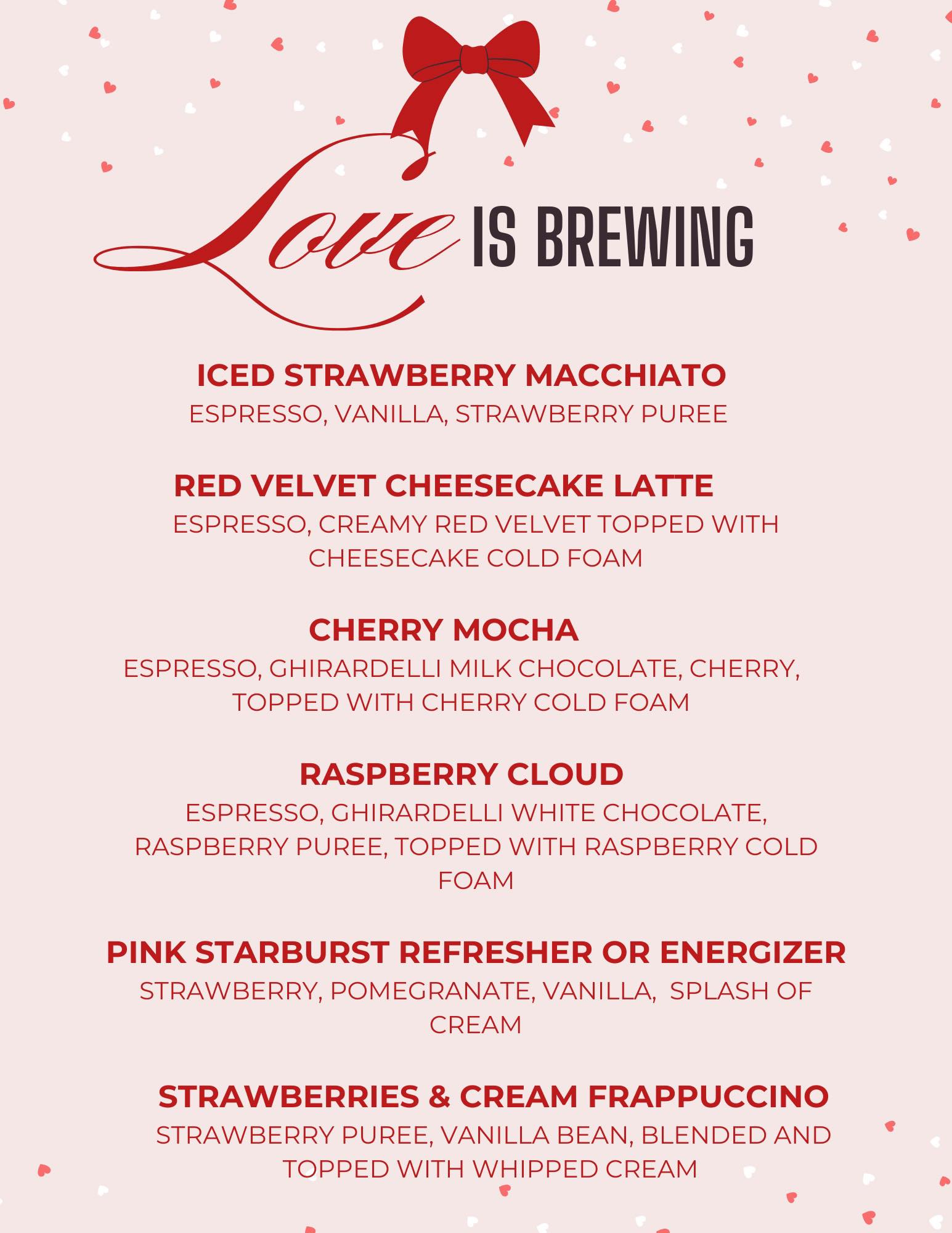 Cali Coffee House Menu