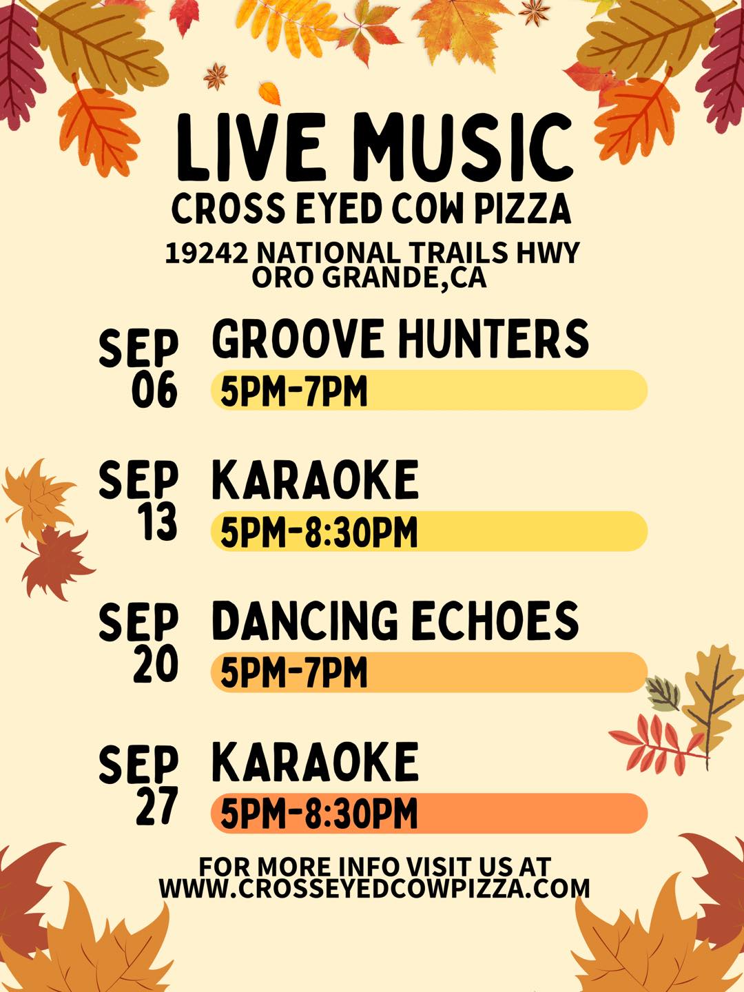 Cross Eyed Cow Pizza Oro Grande