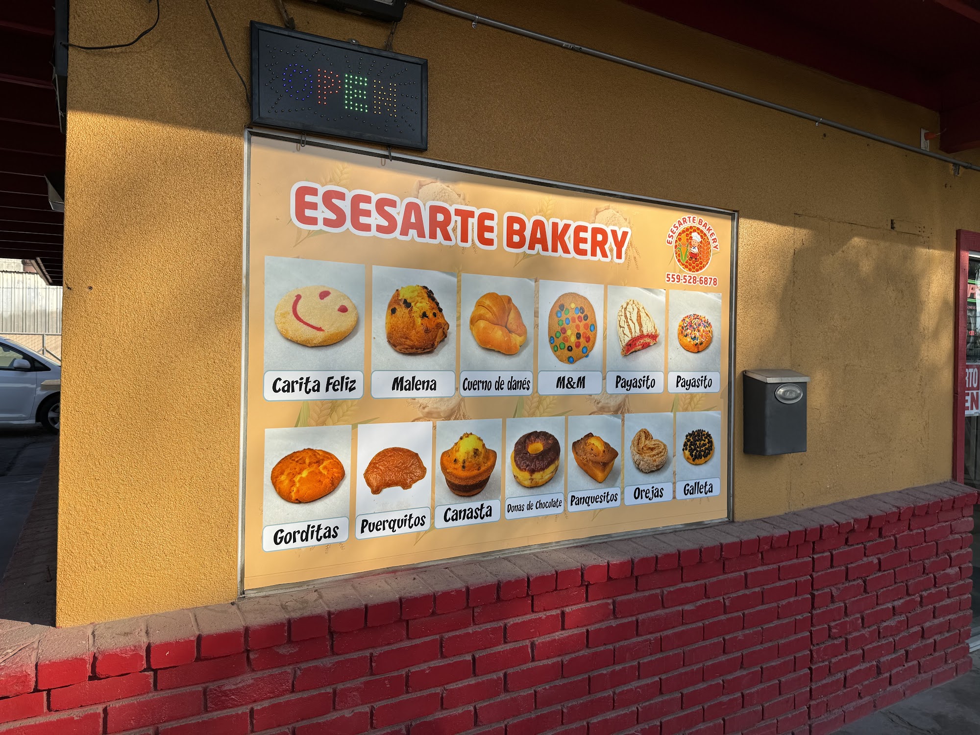 Esesarte Bakery Menu