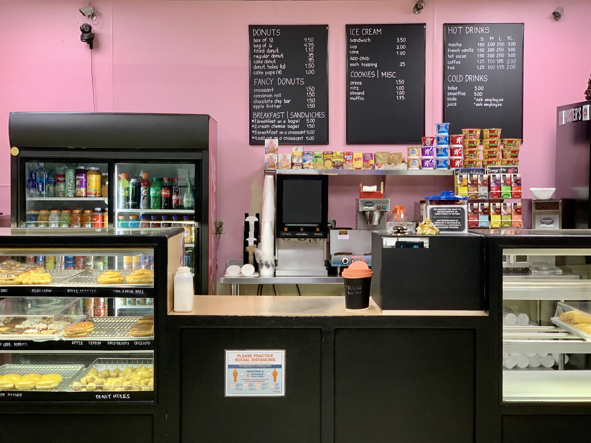 Poster's Donuts Menu