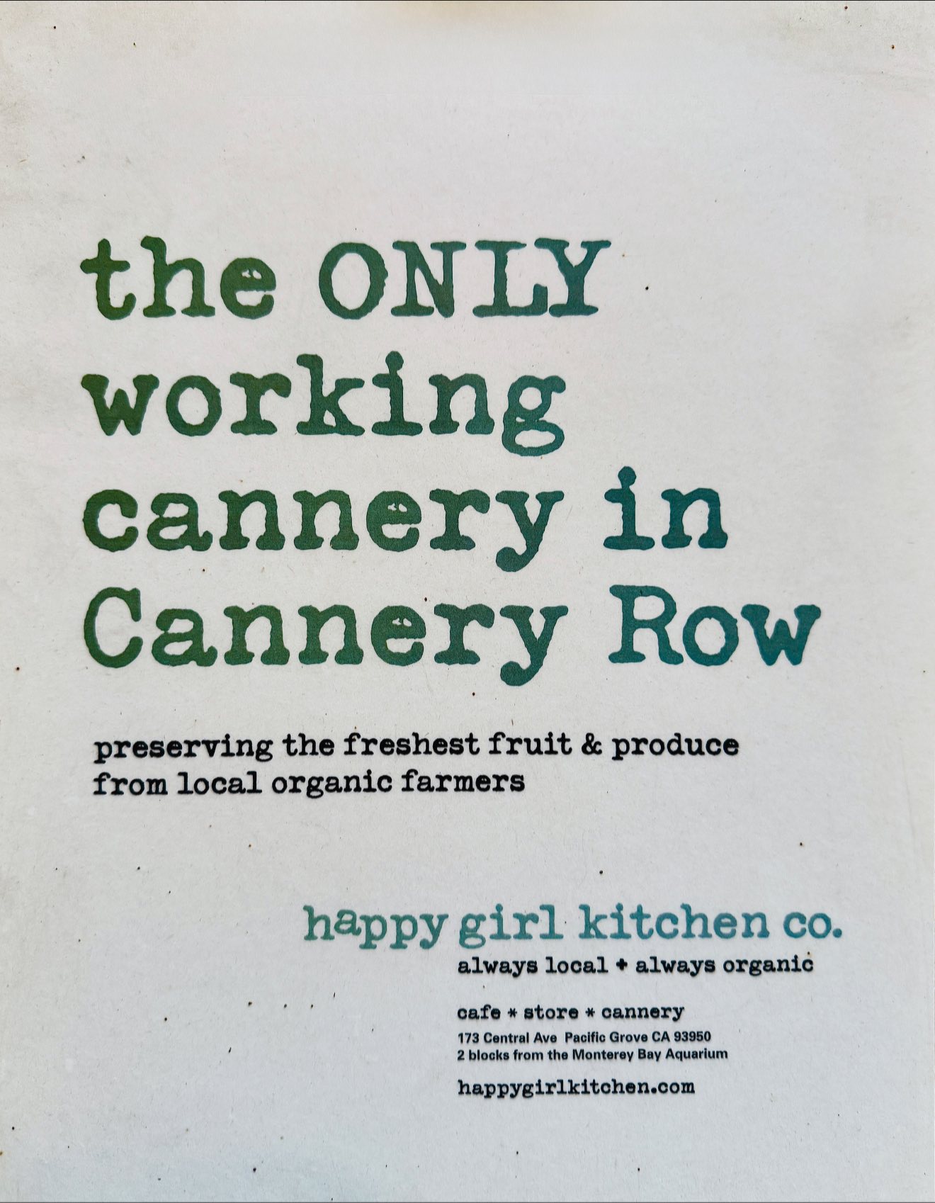 Happy Girl Kitchen Co Pacific Grove