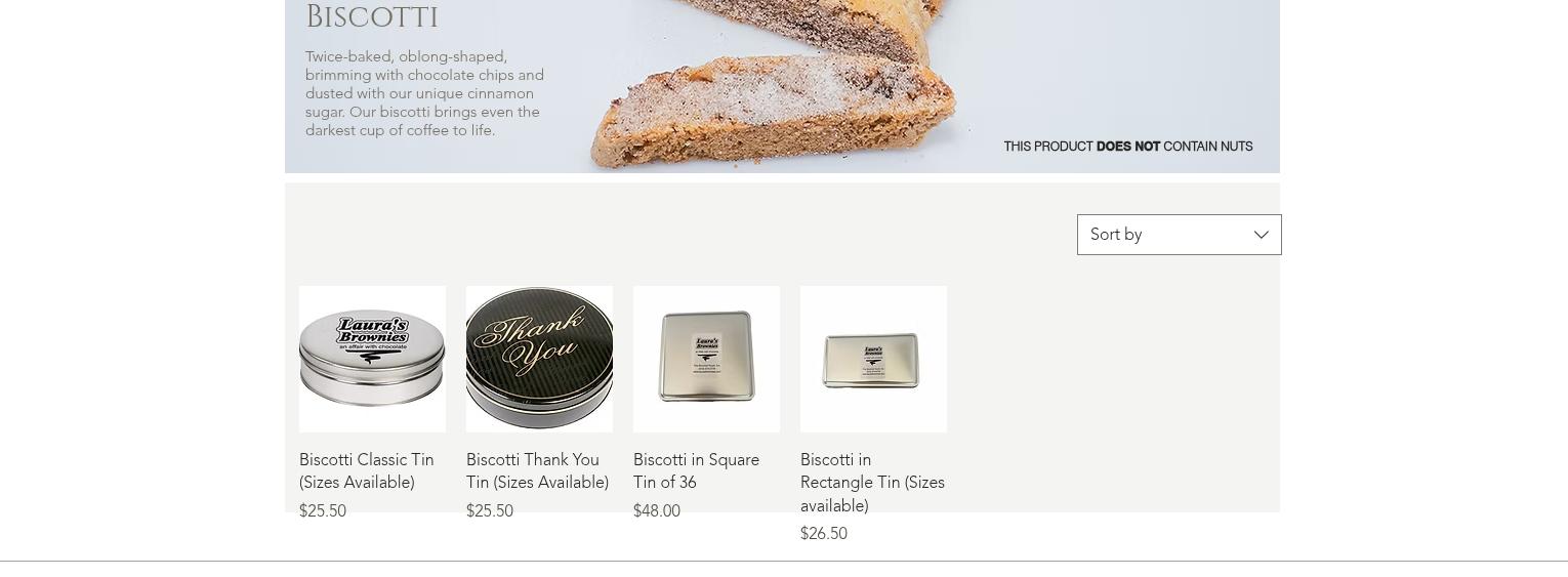 Laura's Brownies Menu