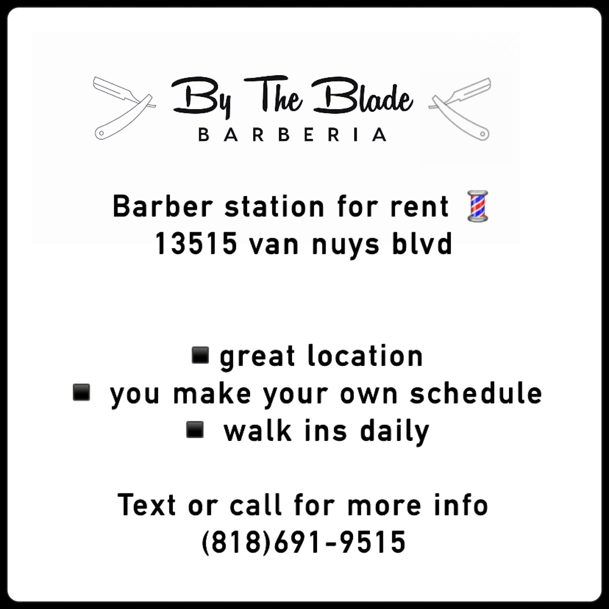 By the blade Barberia