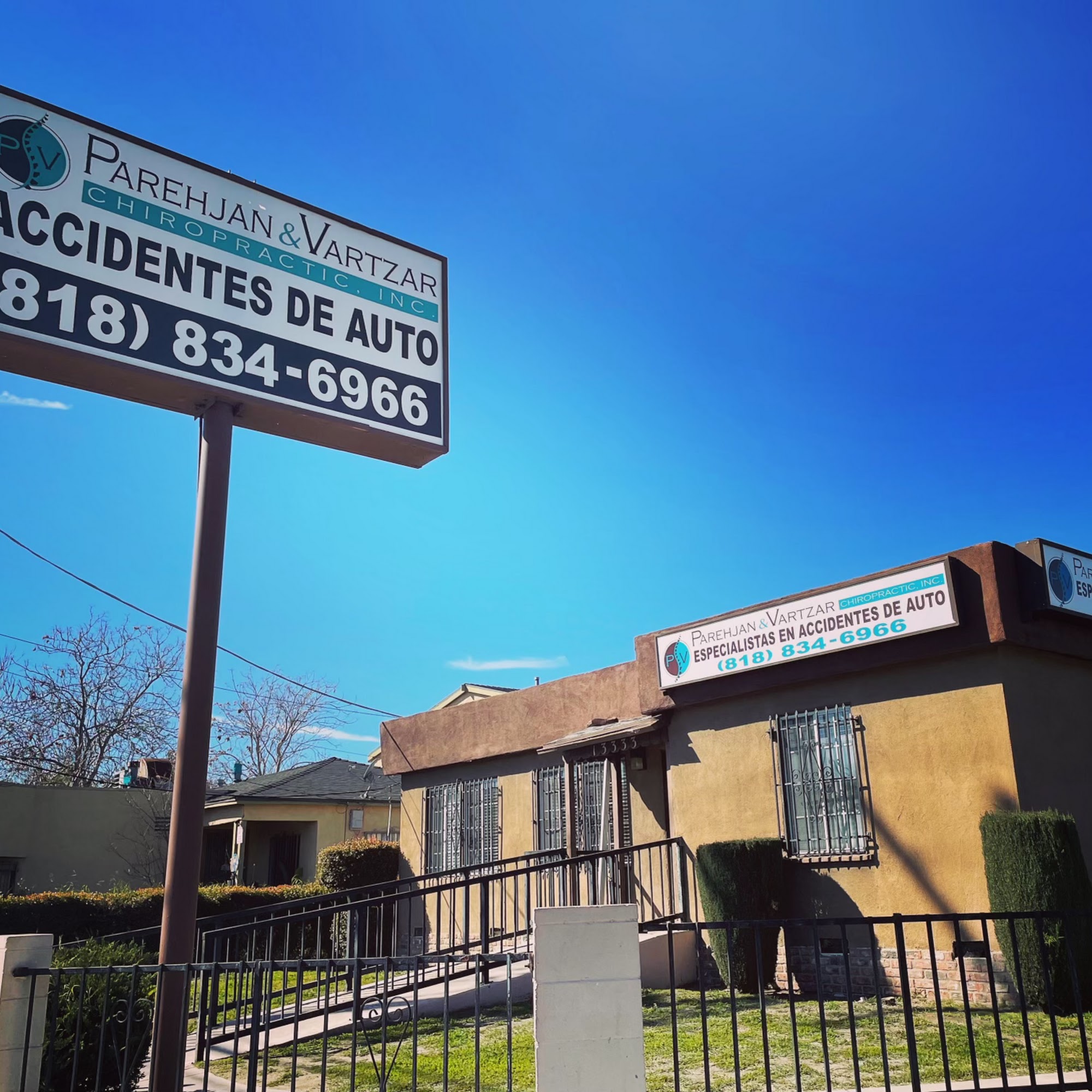 Parehjan & Vartzar Chiropractic Inc. 13333 Van Nuys Blvd, Pacoima California 91331