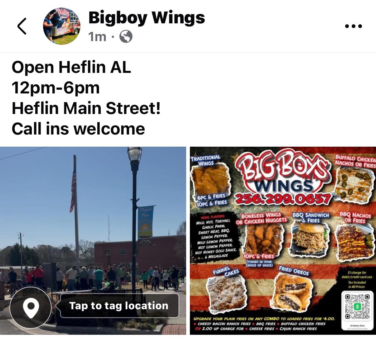 Big Boyz Wingz Menu