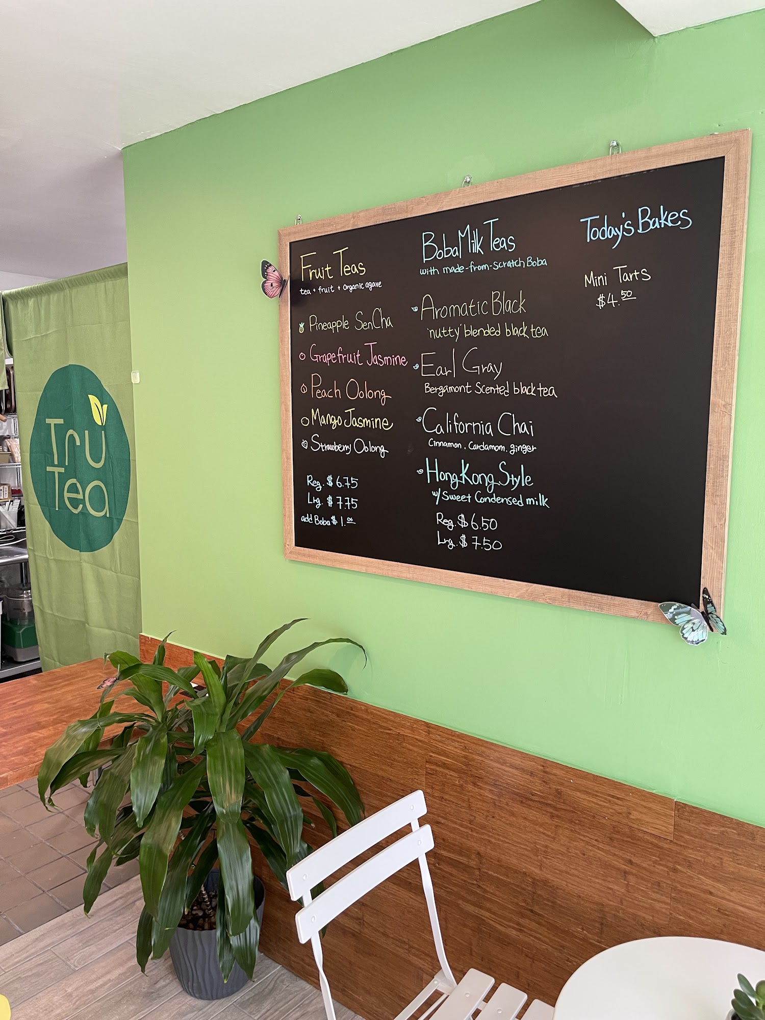 Tru Tea Menu