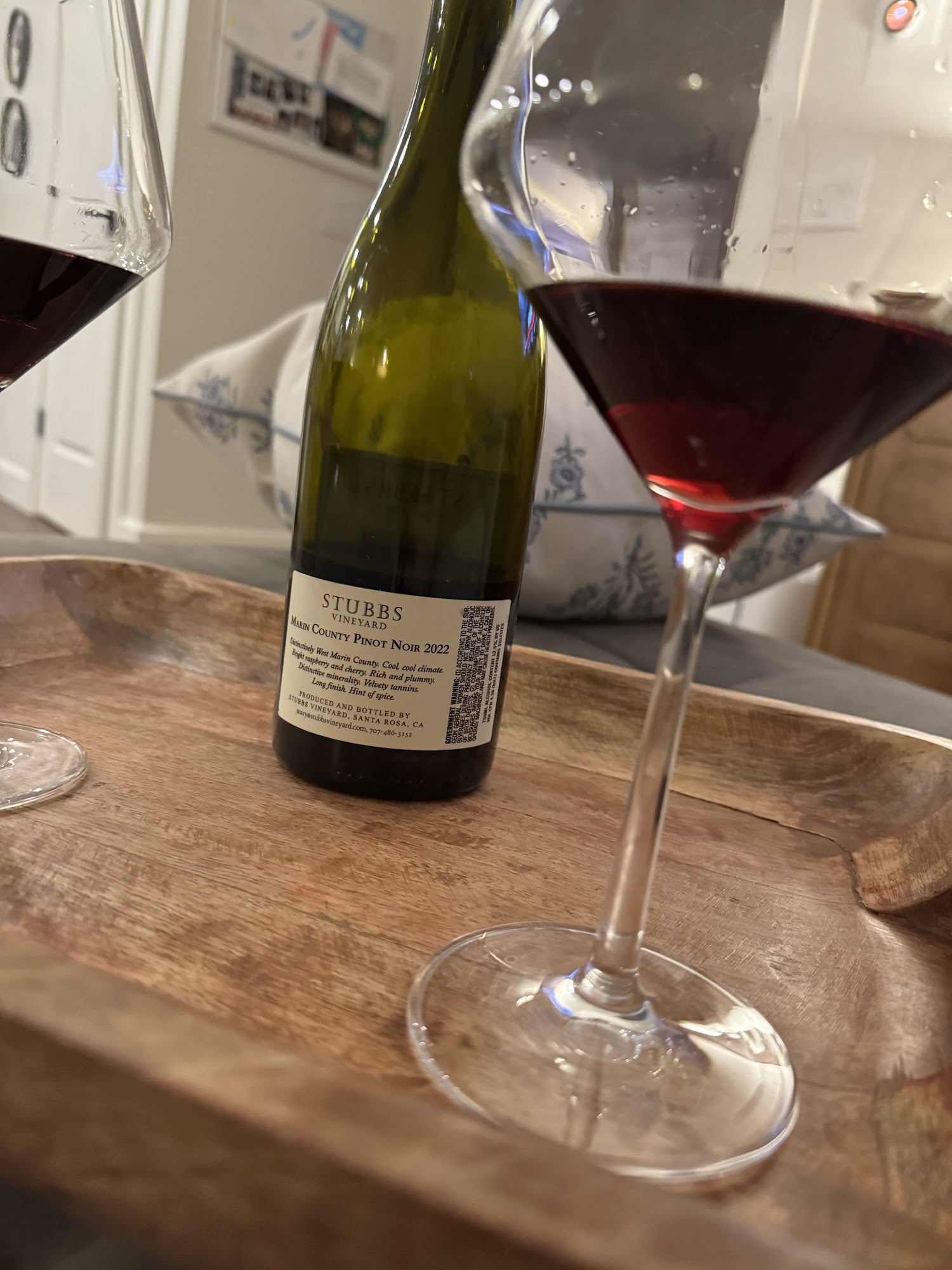 Stubbs Vineyard Menu