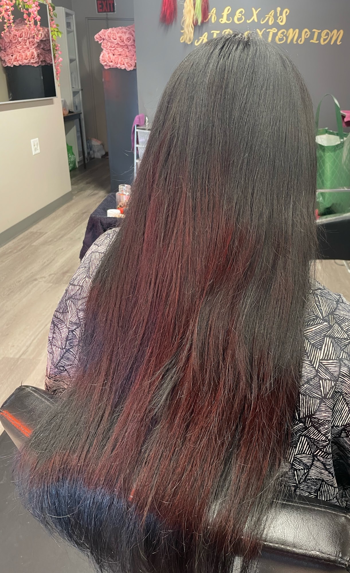 Alexa’s hair extensions
