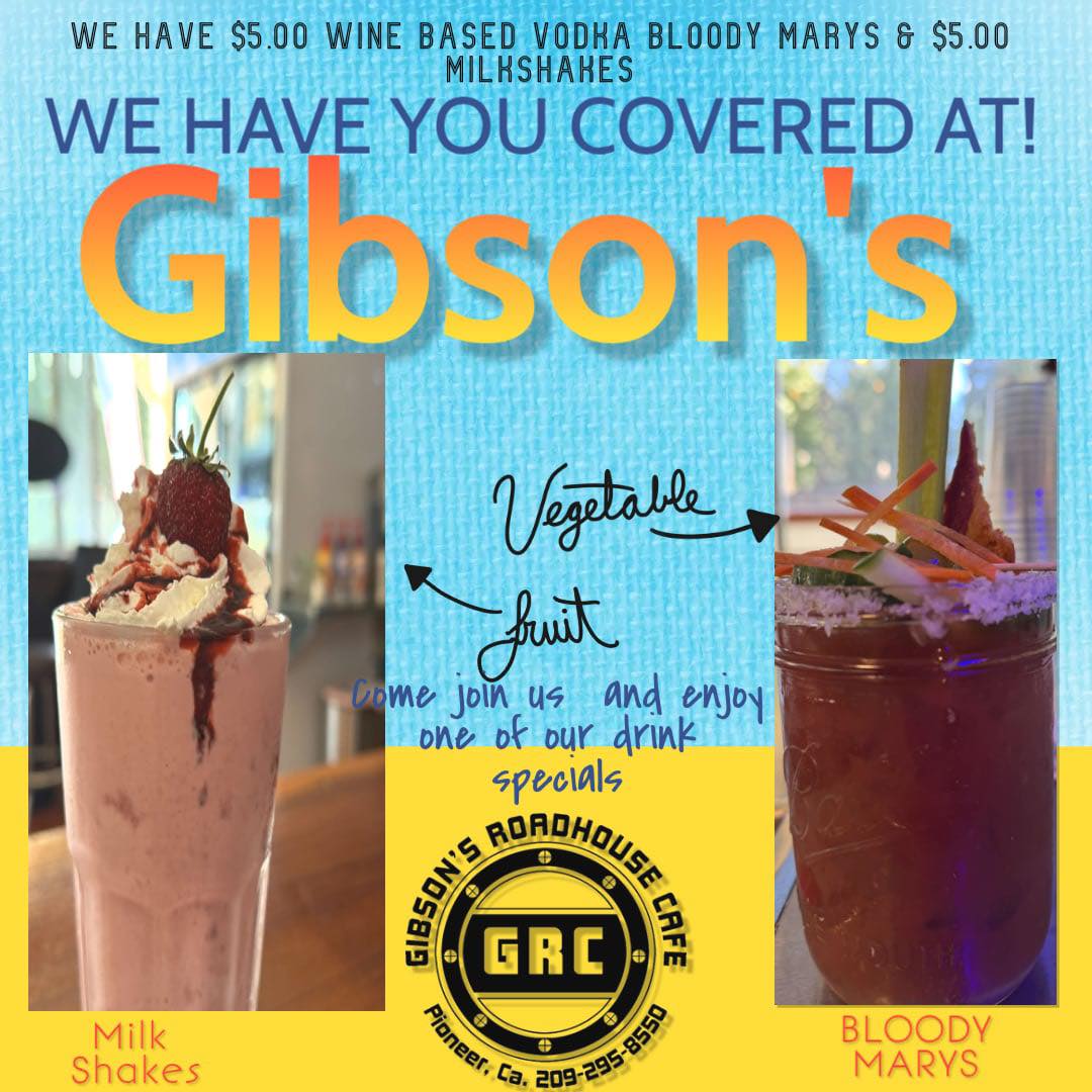 Gibson's Roadhouse Cafe Pioneer