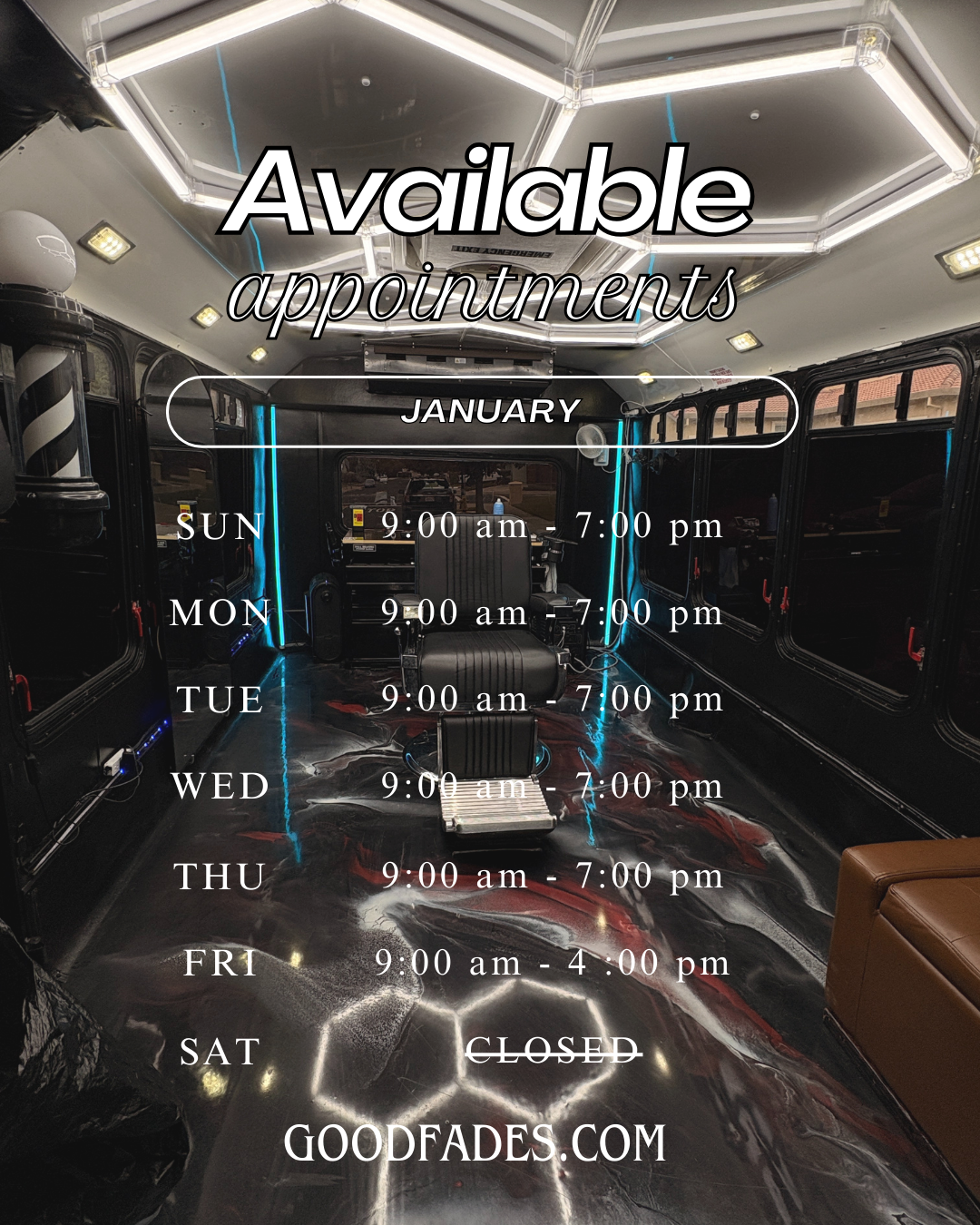 Good Fades Only Mobile Barbershop 424 Bounty Way, Pittsburg California 94565