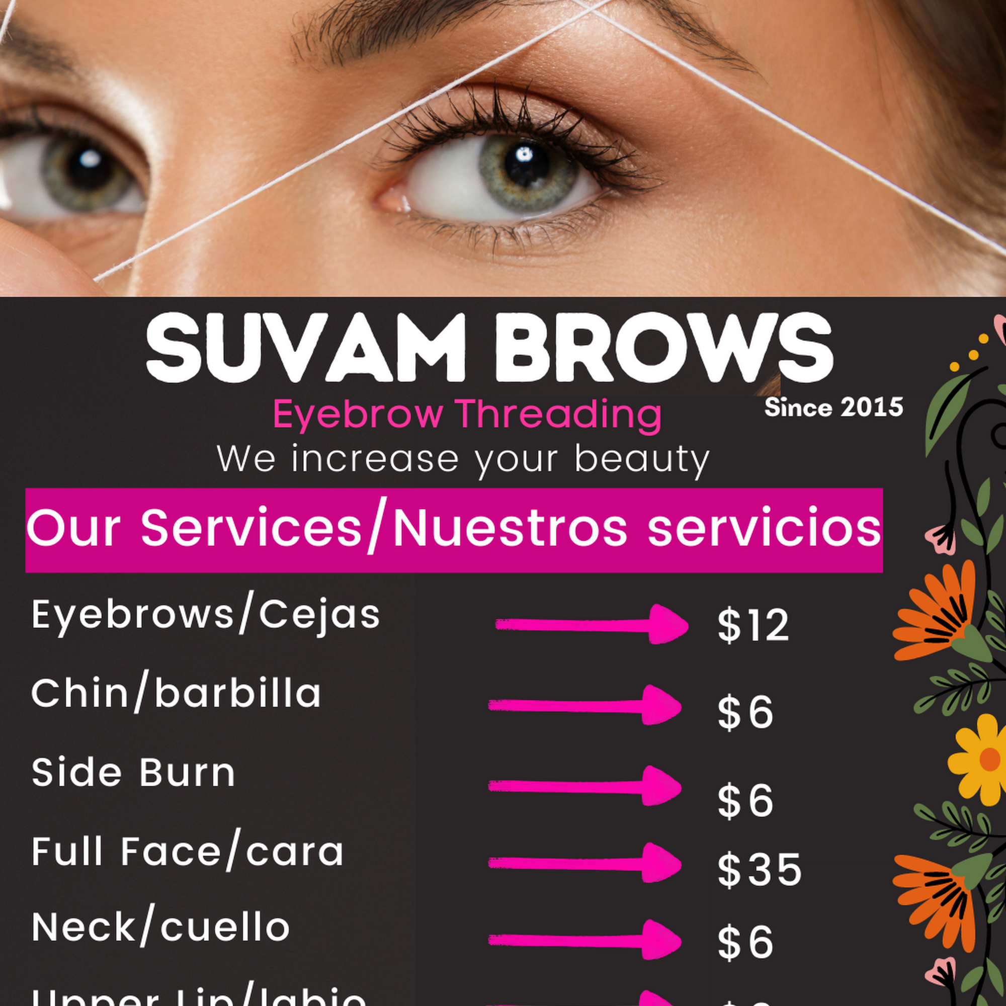 Suvam Brows & Eyebrows Threading 2100 Railroad Ave, Pittsburg, CA 94565