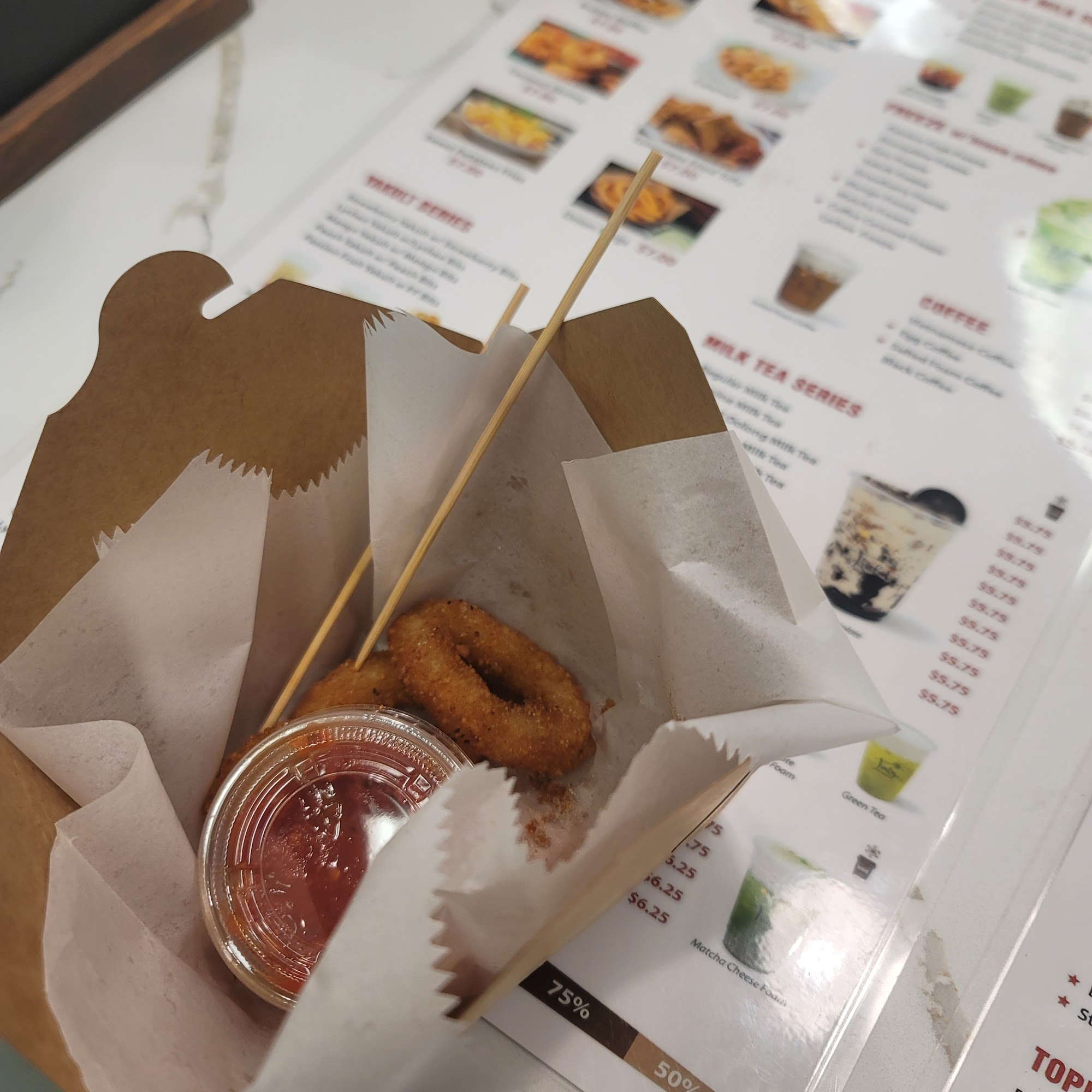 Truly tea Menu
