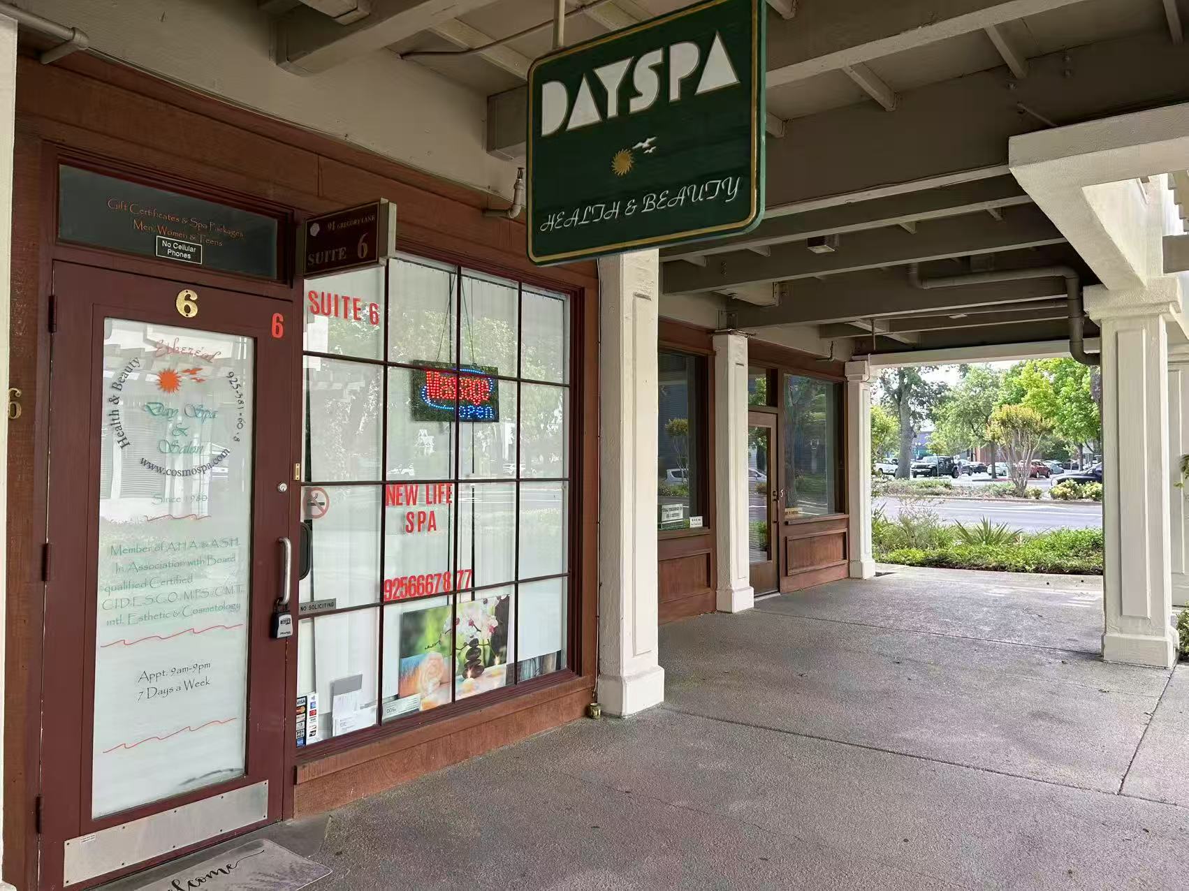 New Life Spa 91 Gregory Ln STE 6, Pleasant Hill California 94523