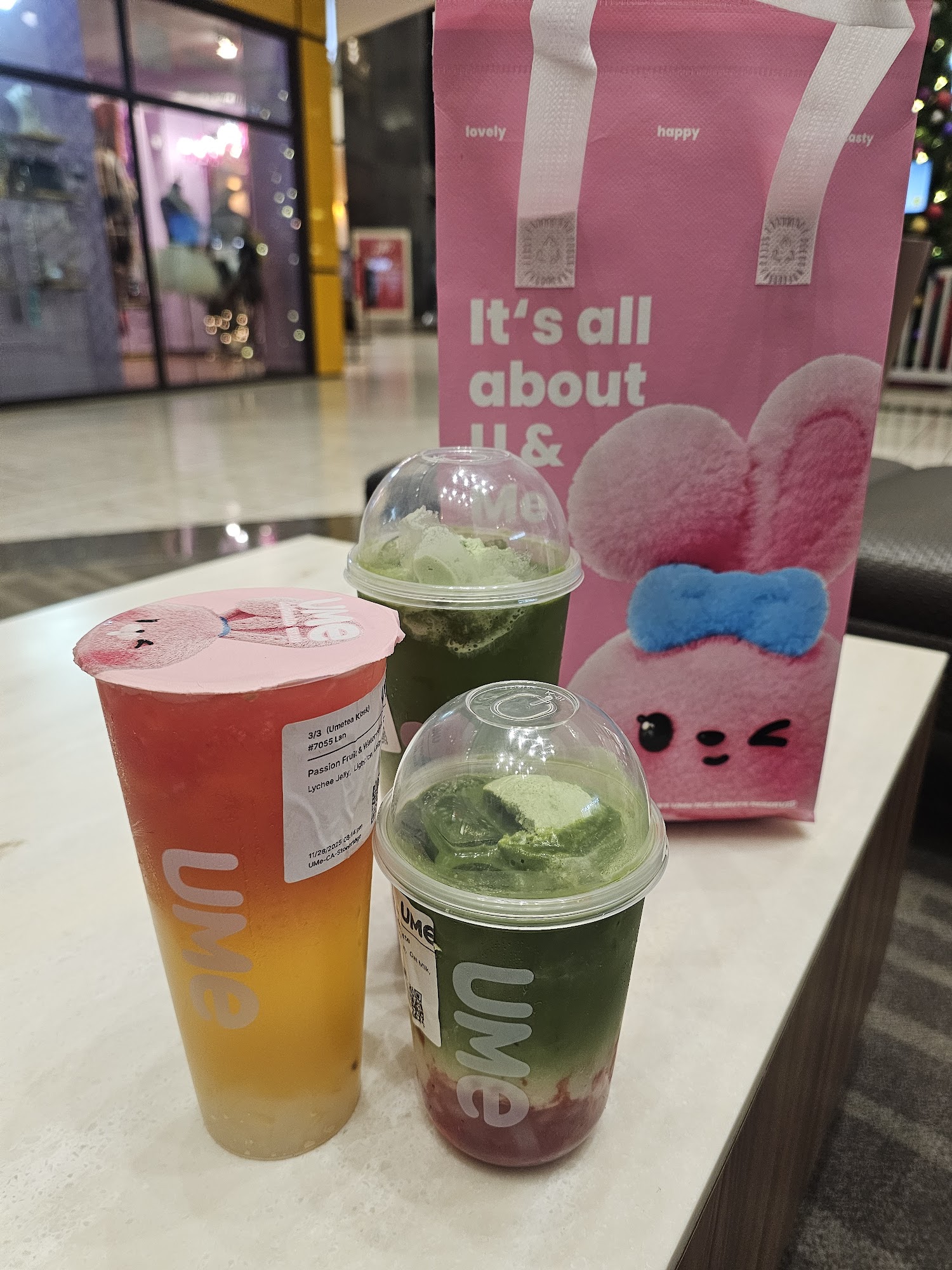 UMe | Tea & Snacks Menu