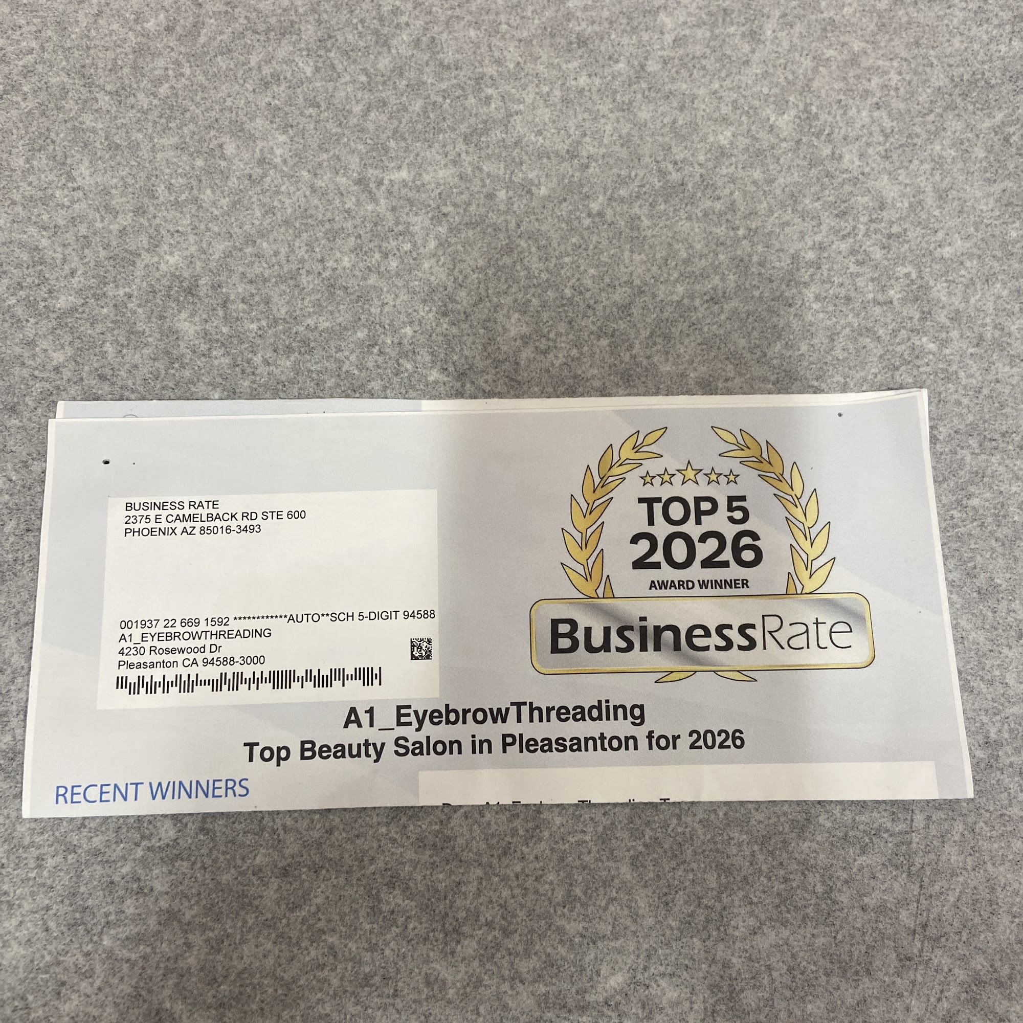 A1_EyebrowThreading 4230 Rosewood Dr Suite A Studio 105, Pleasanton California 94588