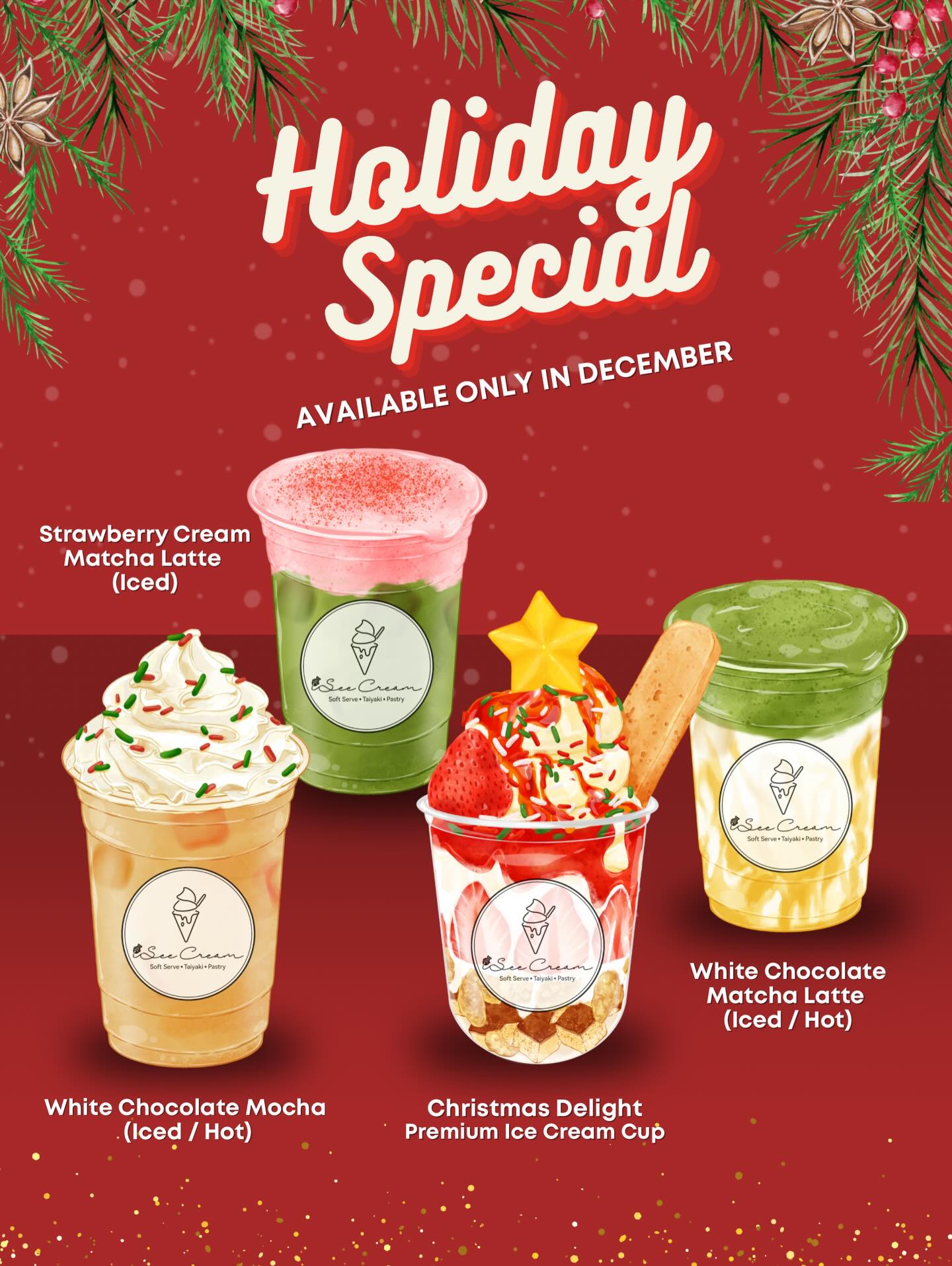 iSee Cream Menu