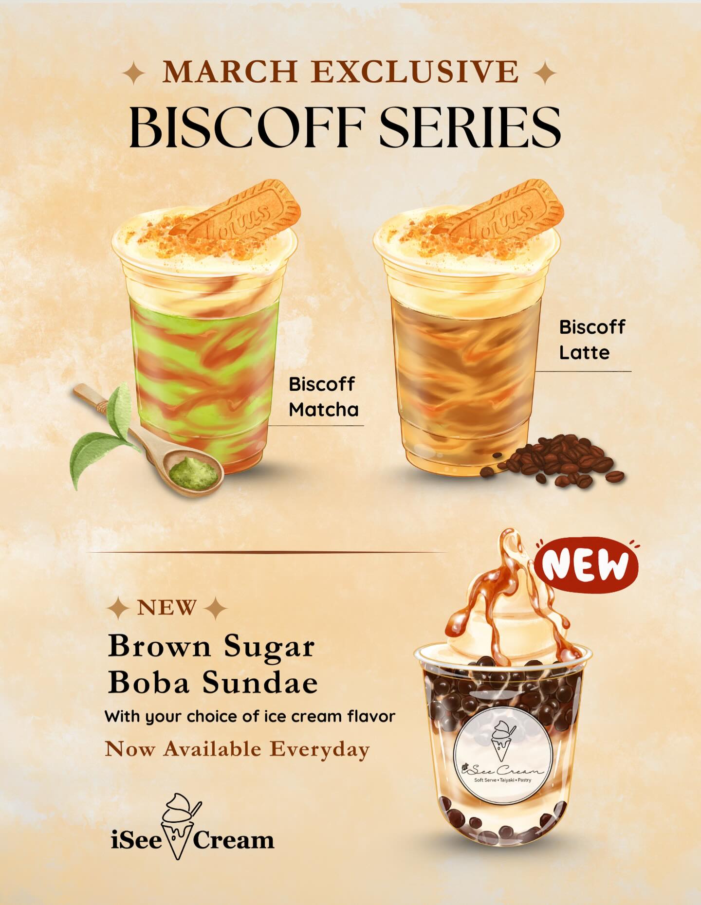 iSee Cream Menu