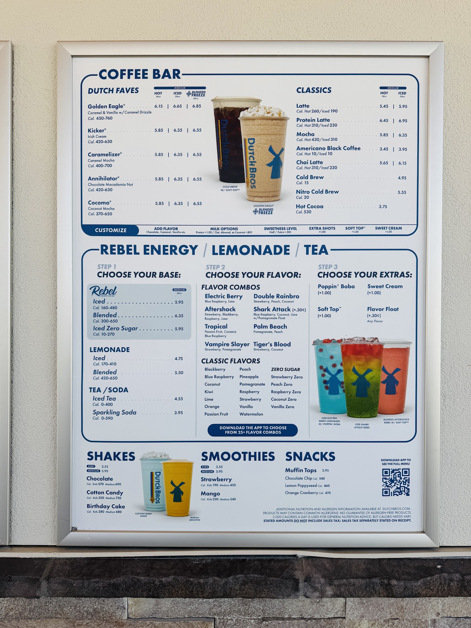 Dutch Bros Coffee Menu