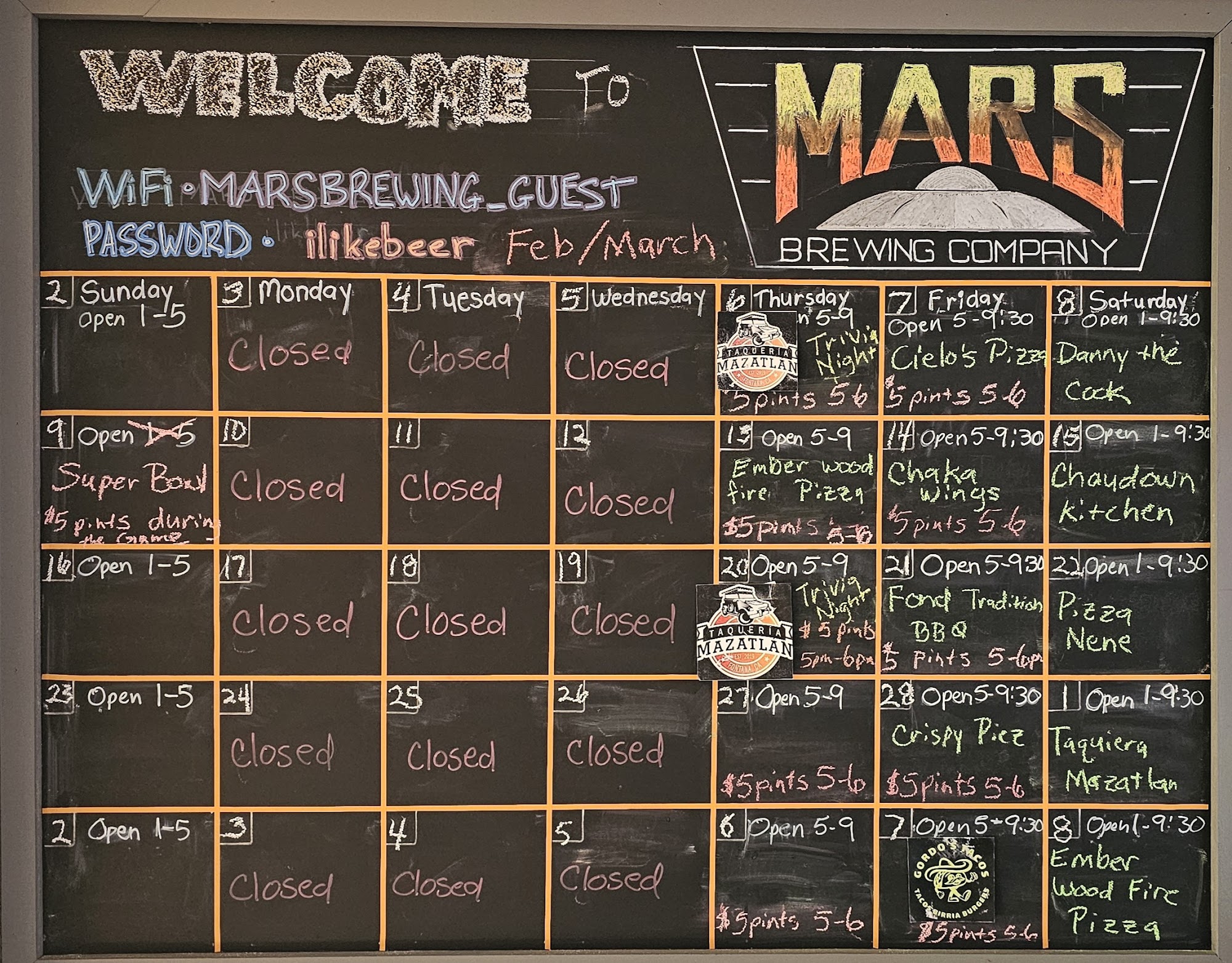 Mars Brewing Company Rancho Cucamonga