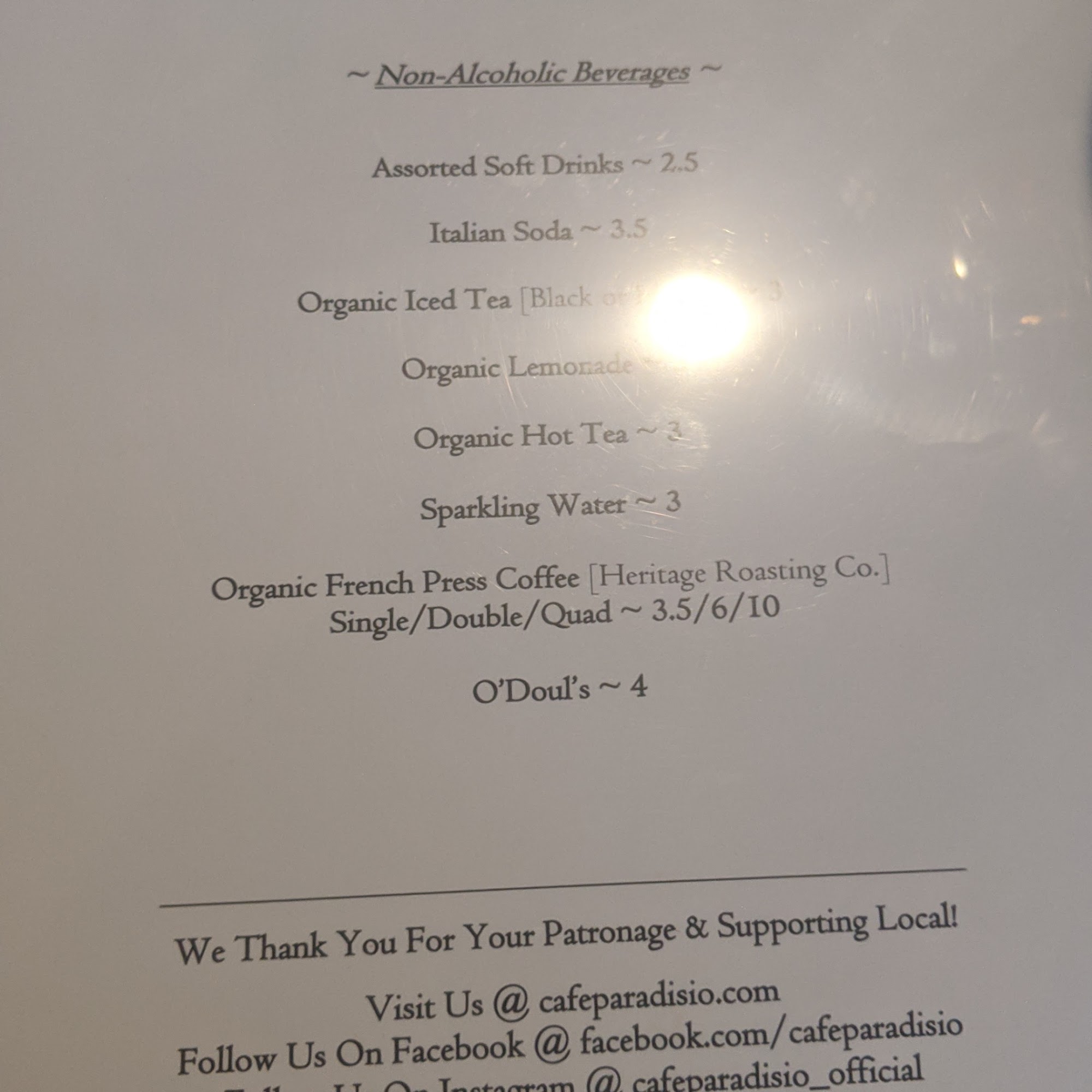 Cafe Paradisio Redding