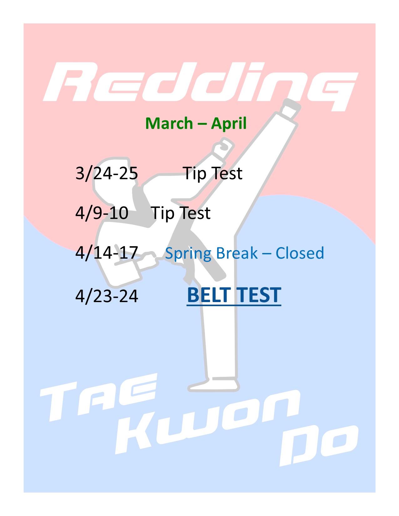 Redding Tae Kwon DO