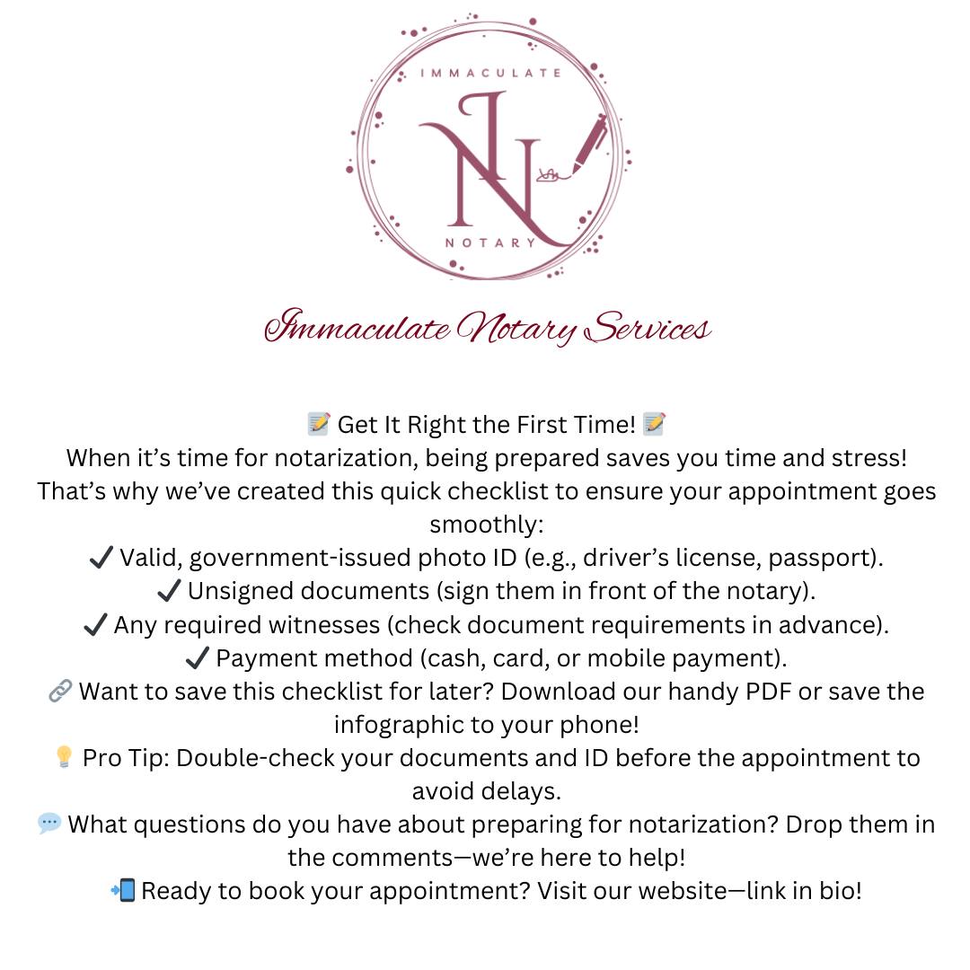 Immaculate Notary Services