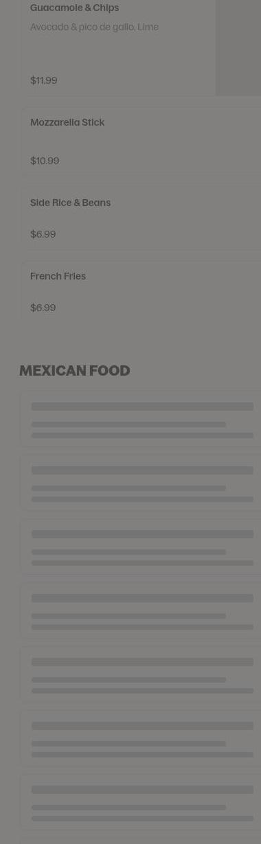 A Slice of Paradise Menu