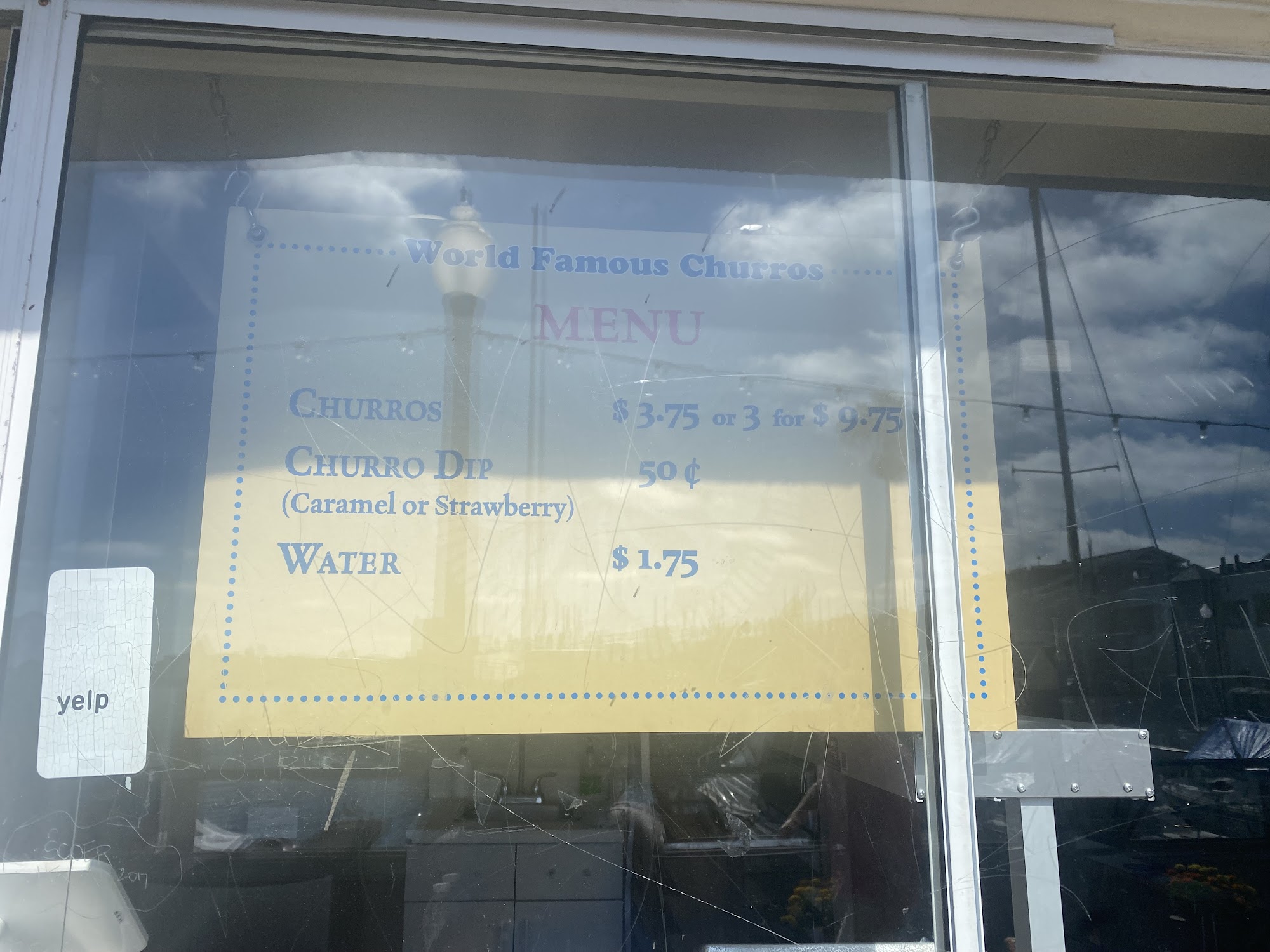 Pier Bakery & Churros Menu