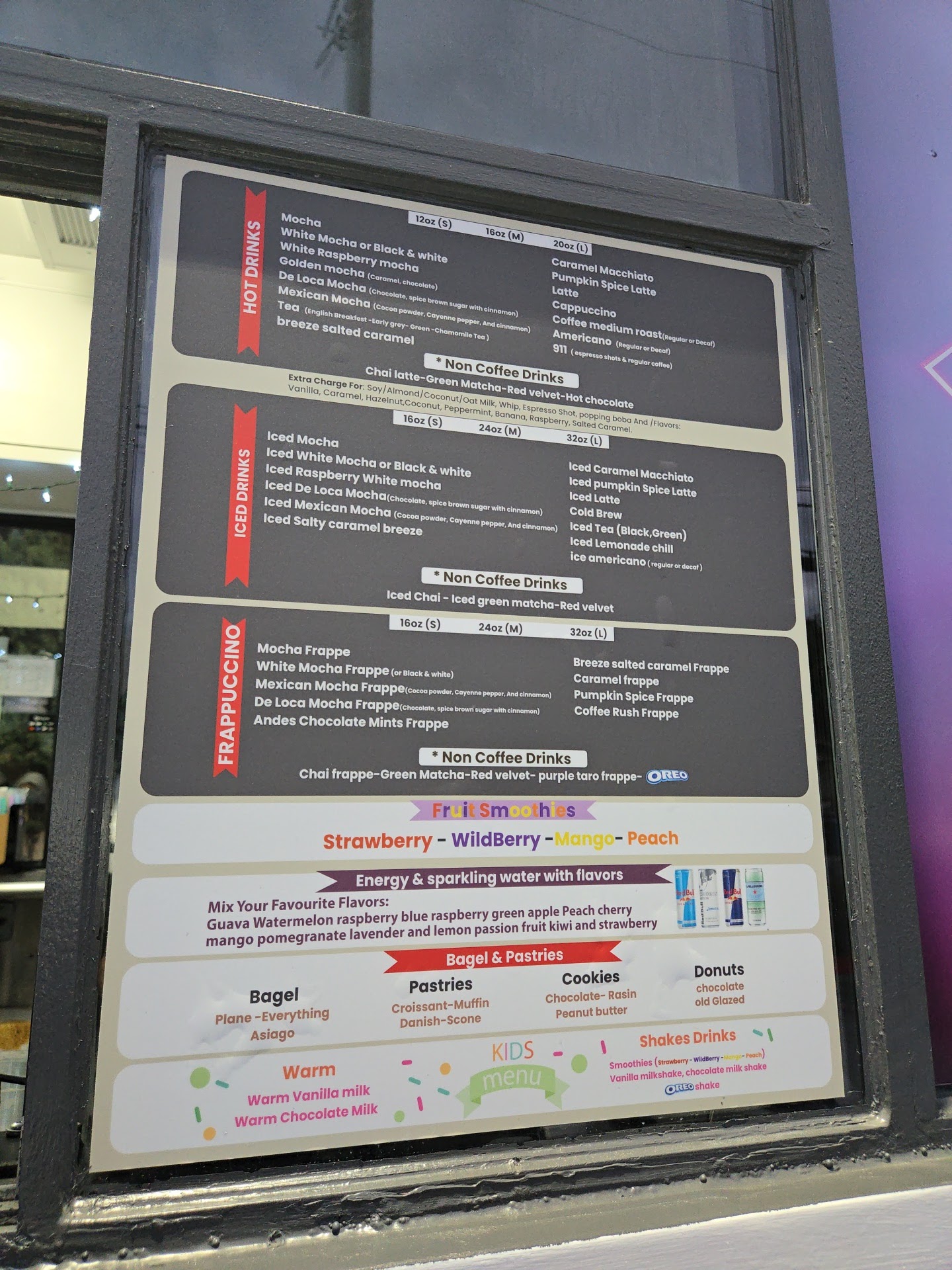 Alpresso Coffee Menu