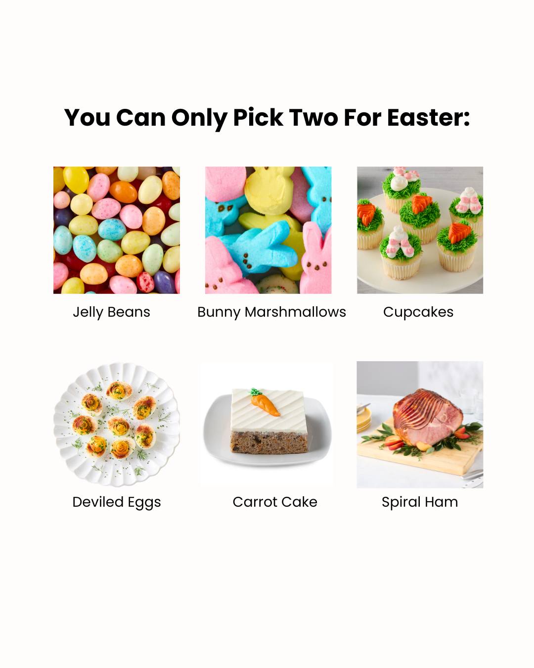Vons Bakery Menu