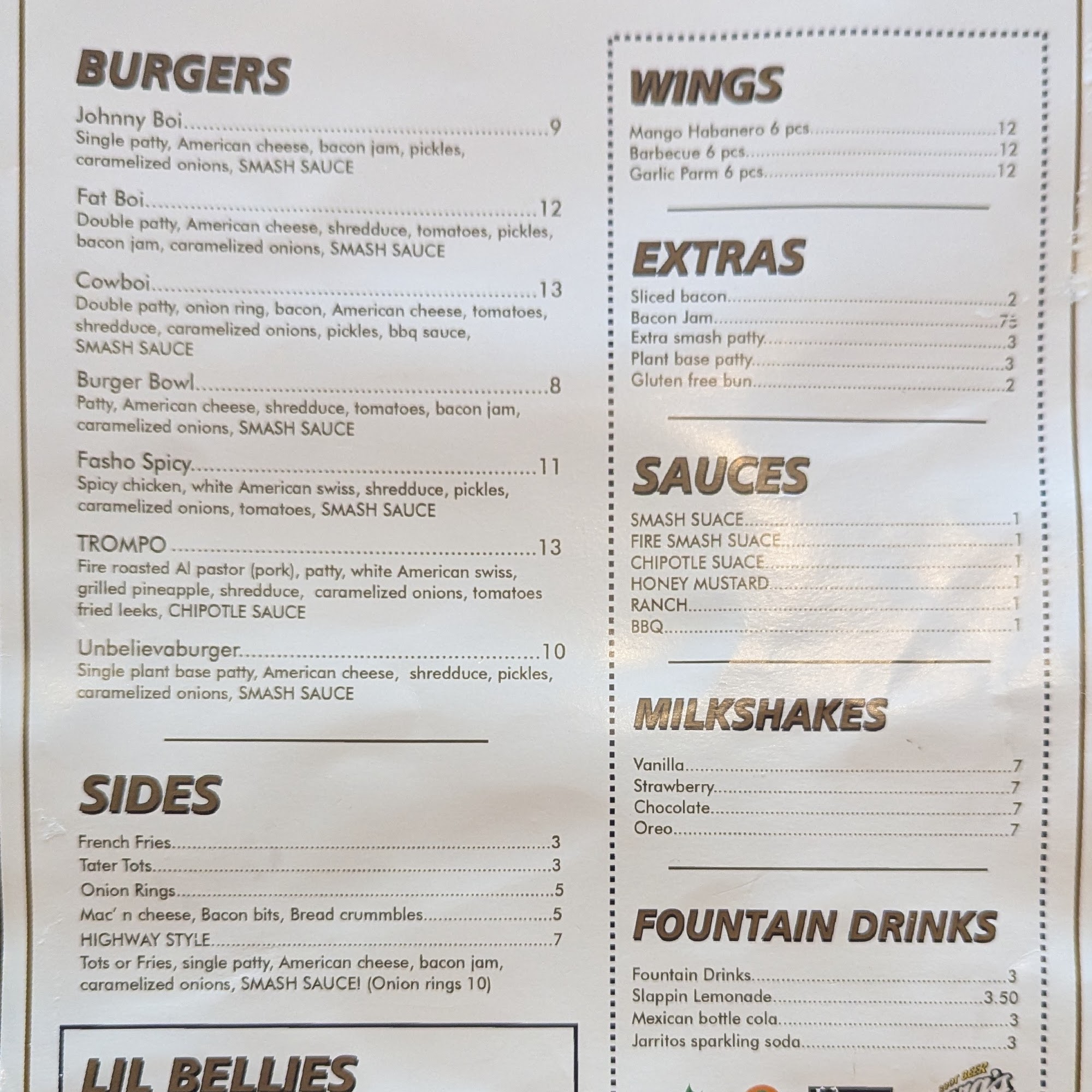 Johnny Boi Smash Burger