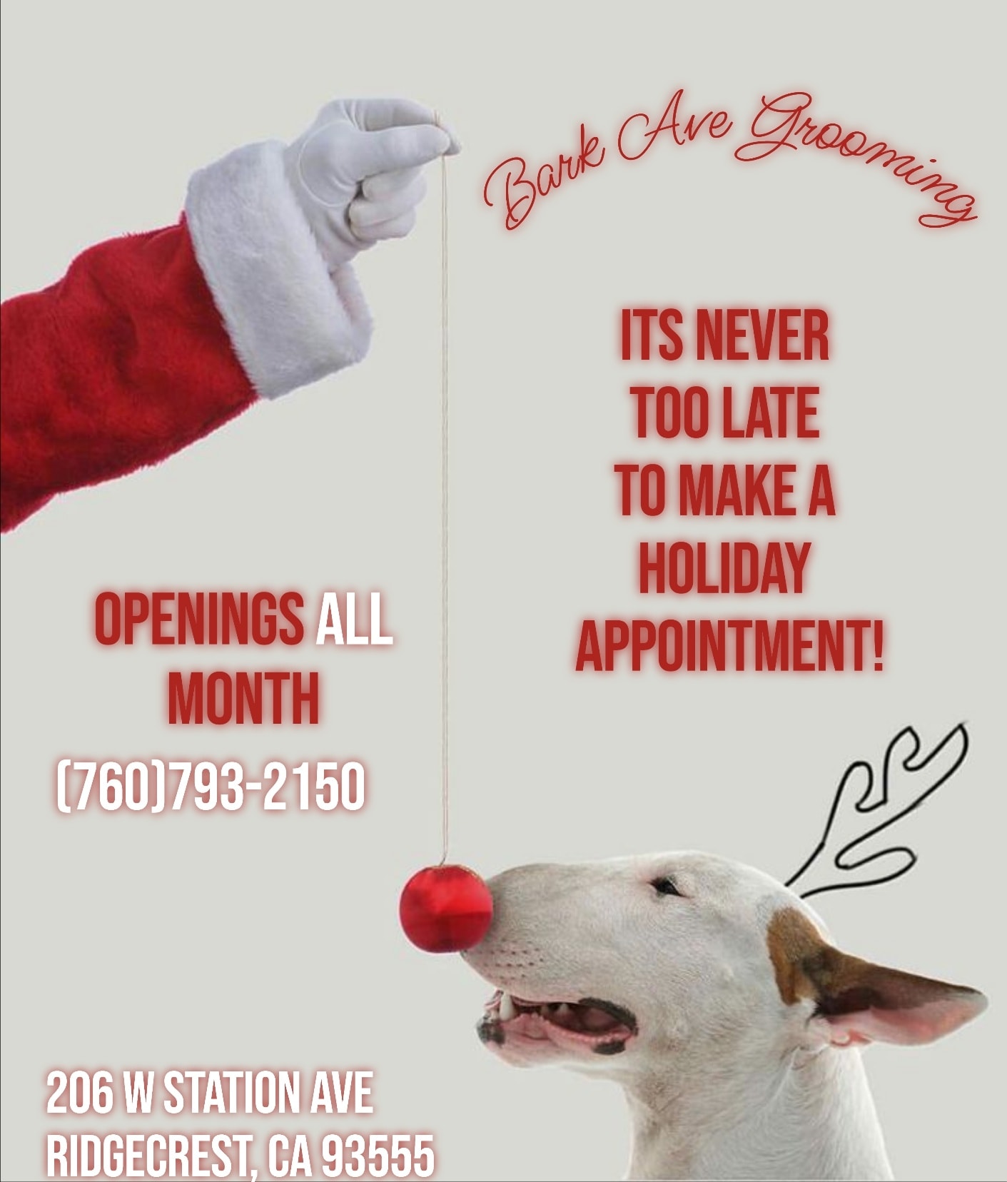 Bark Avenue Grooming & BASICS Dog Care Center Ridgecrest