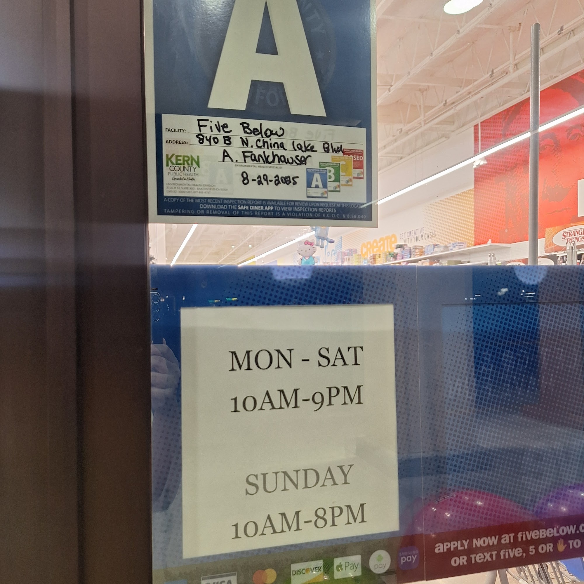Five Below Ridgecrest