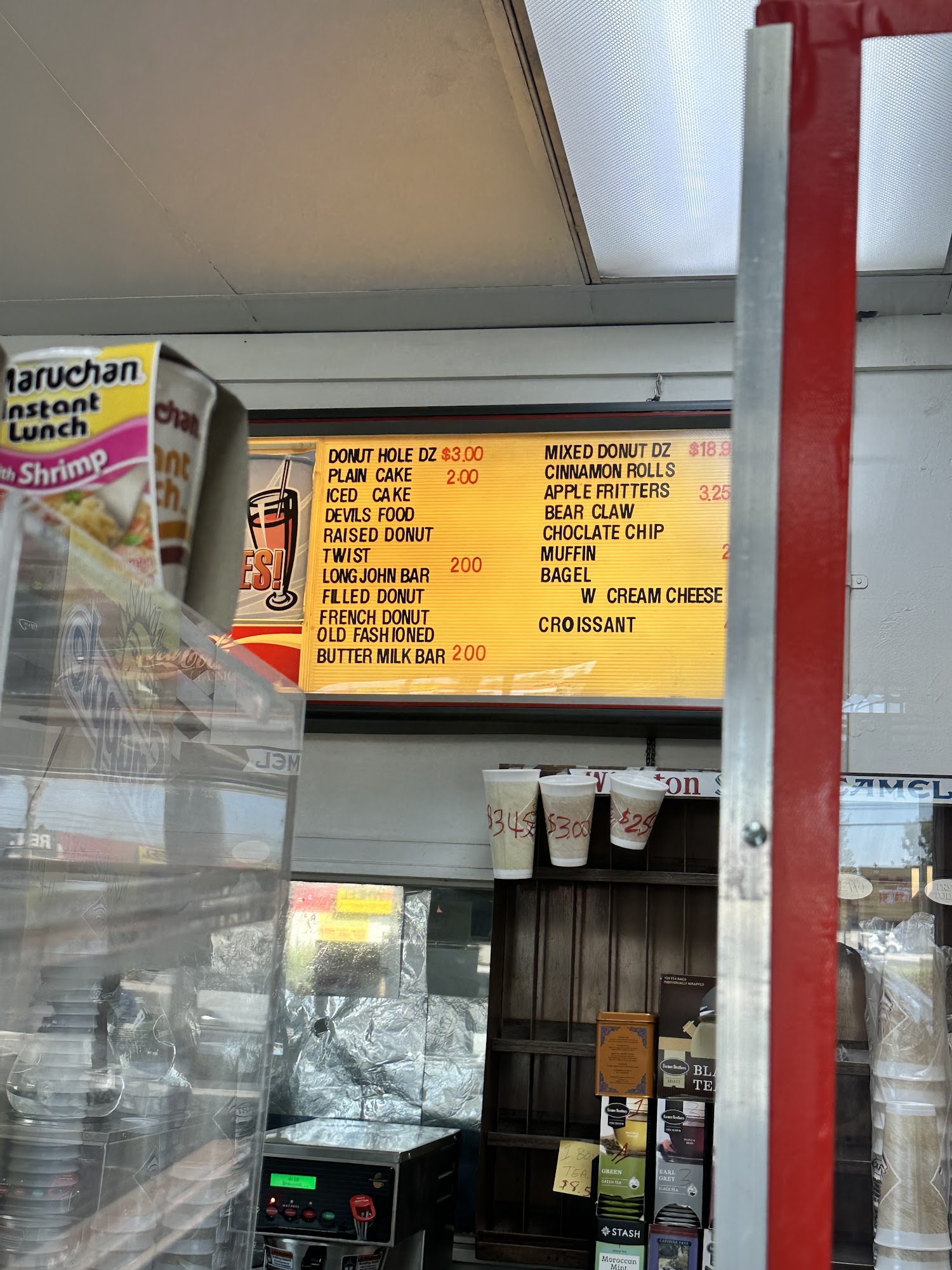 American Donuts Shop Menu