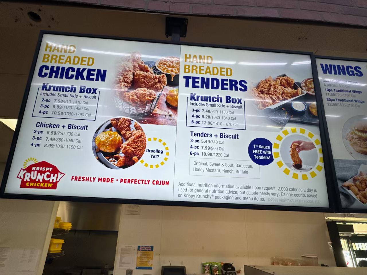 Krispy Crunchy Chicken Menu