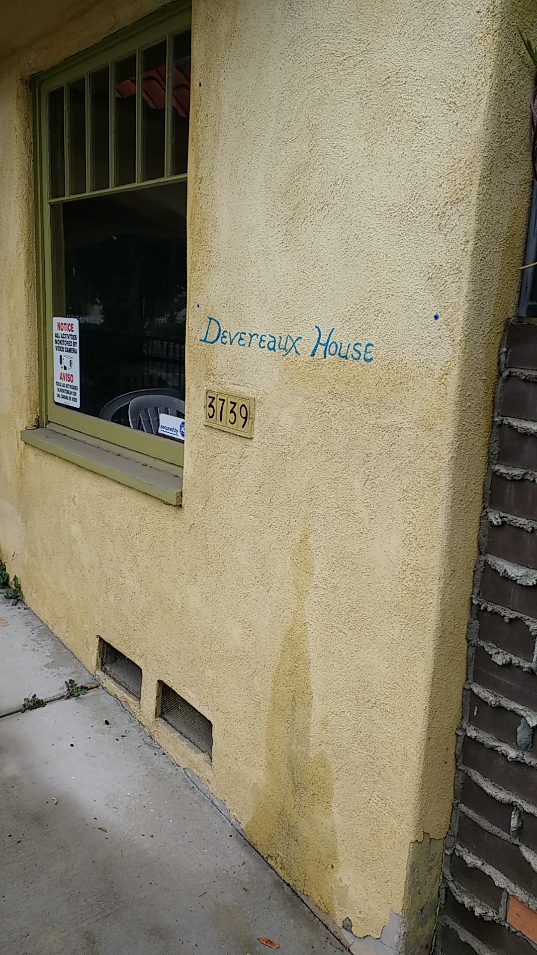 Devereaux House Menu